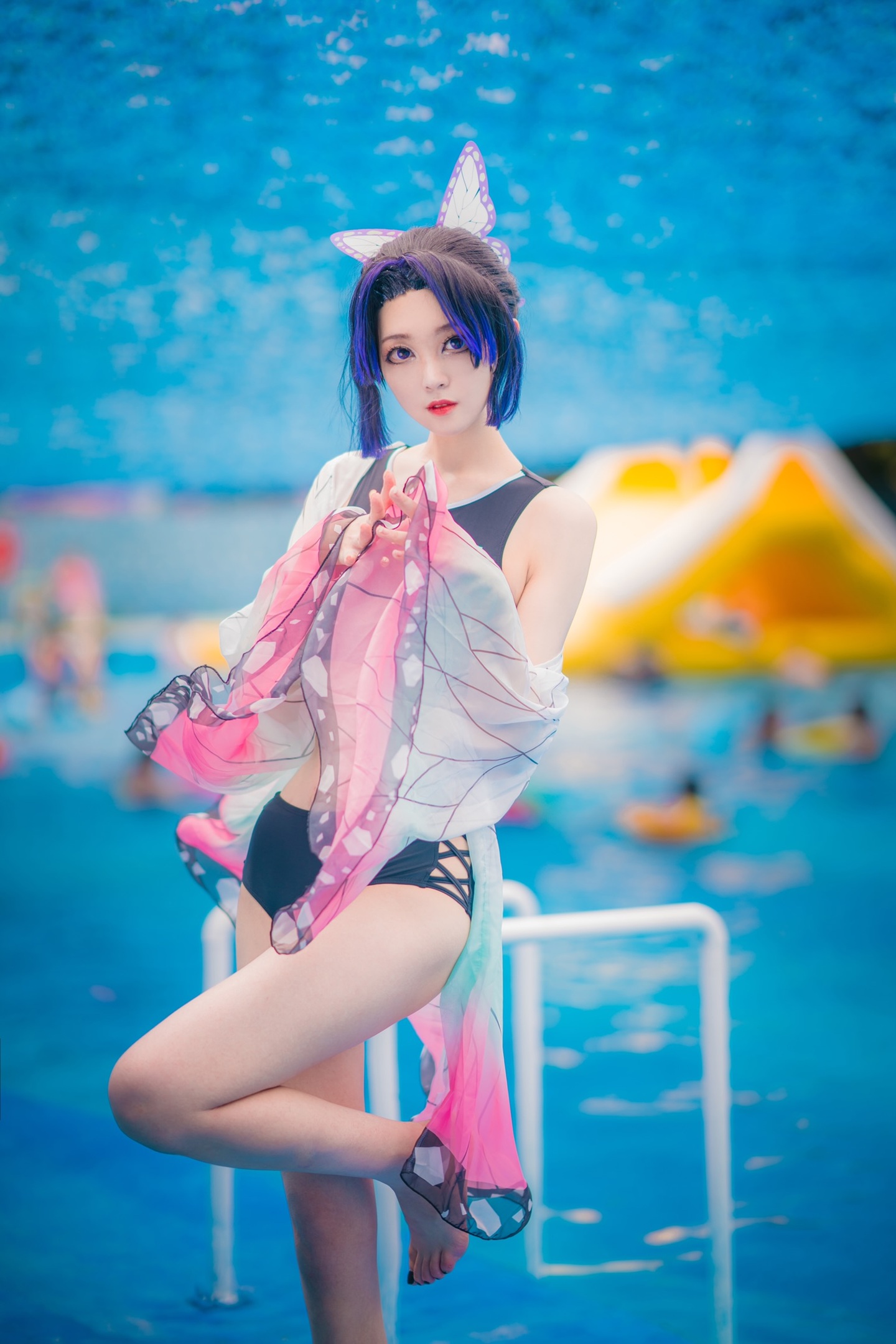 鬼灭同人泳装-蝴蝶忍cosplay (5/10) 鬼灭同人泳装-蝴蝶忍cosplay 第5张 - 蝴蝶忍图集