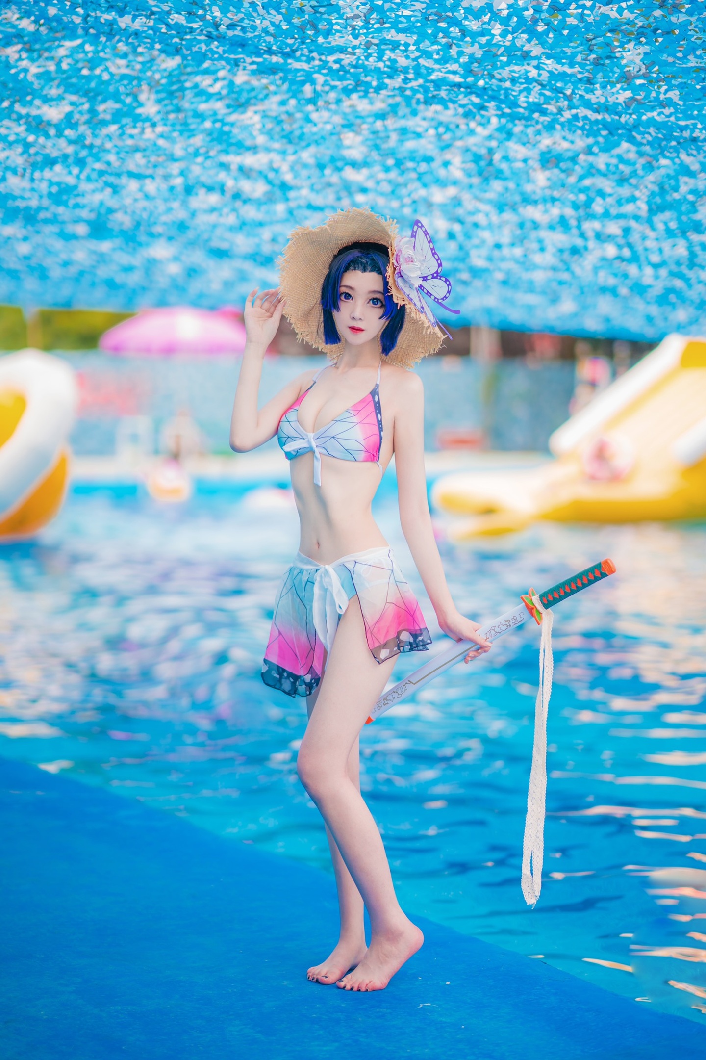 鬼灭同人泳装-蝴蝶忍比基尼cosplay (4/9) 鬼灭同人泳装-蝴蝶忍比基尼cosplay 第4张 - 蝴蝶忍图集