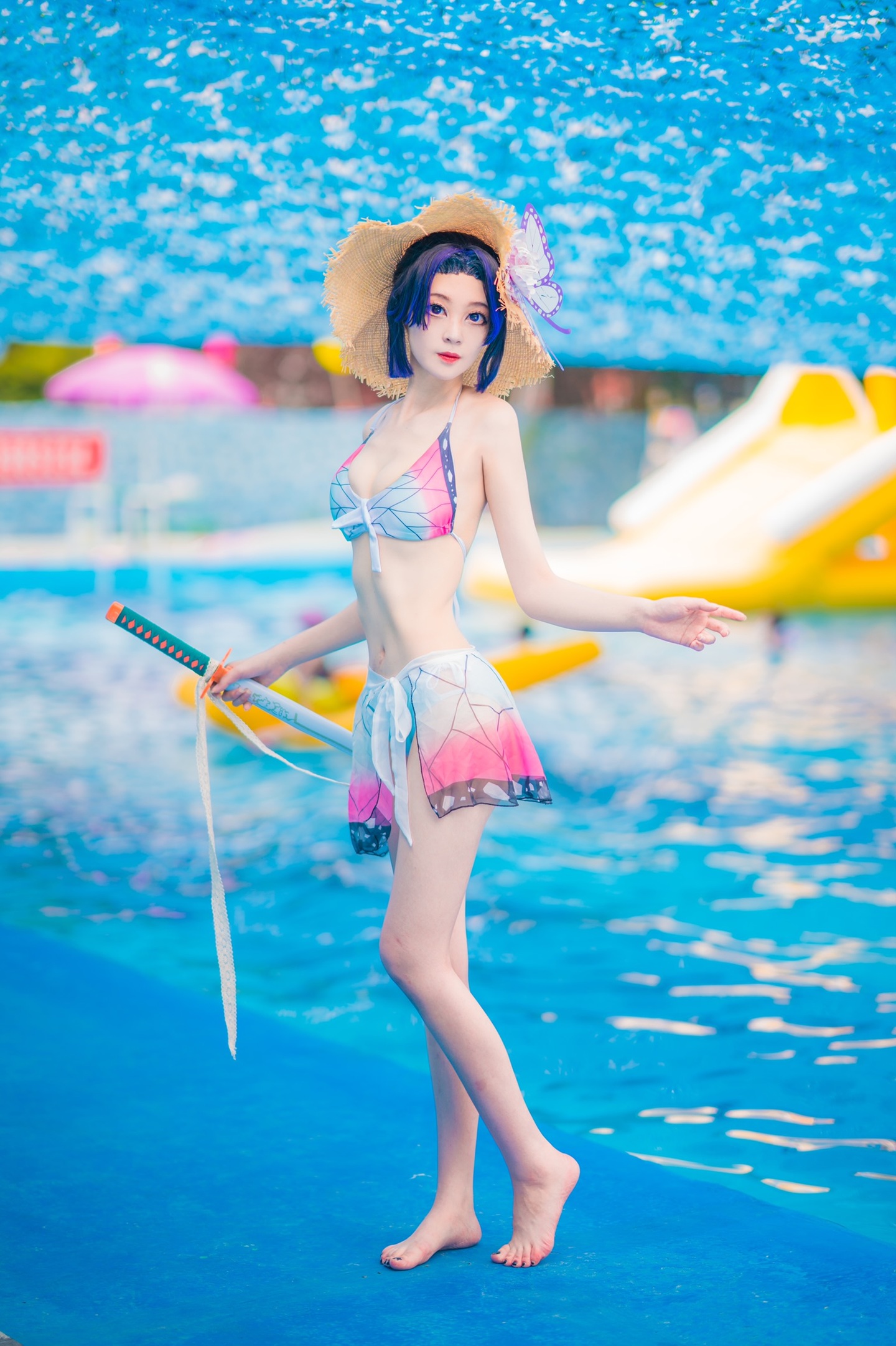 鬼灭同人泳装-蝴蝶忍比基尼cosplay (5/9) 鬼灭同人泳装-蝴蝶忍比基尼cosplay 第5张 - 蝴蝶忍图集