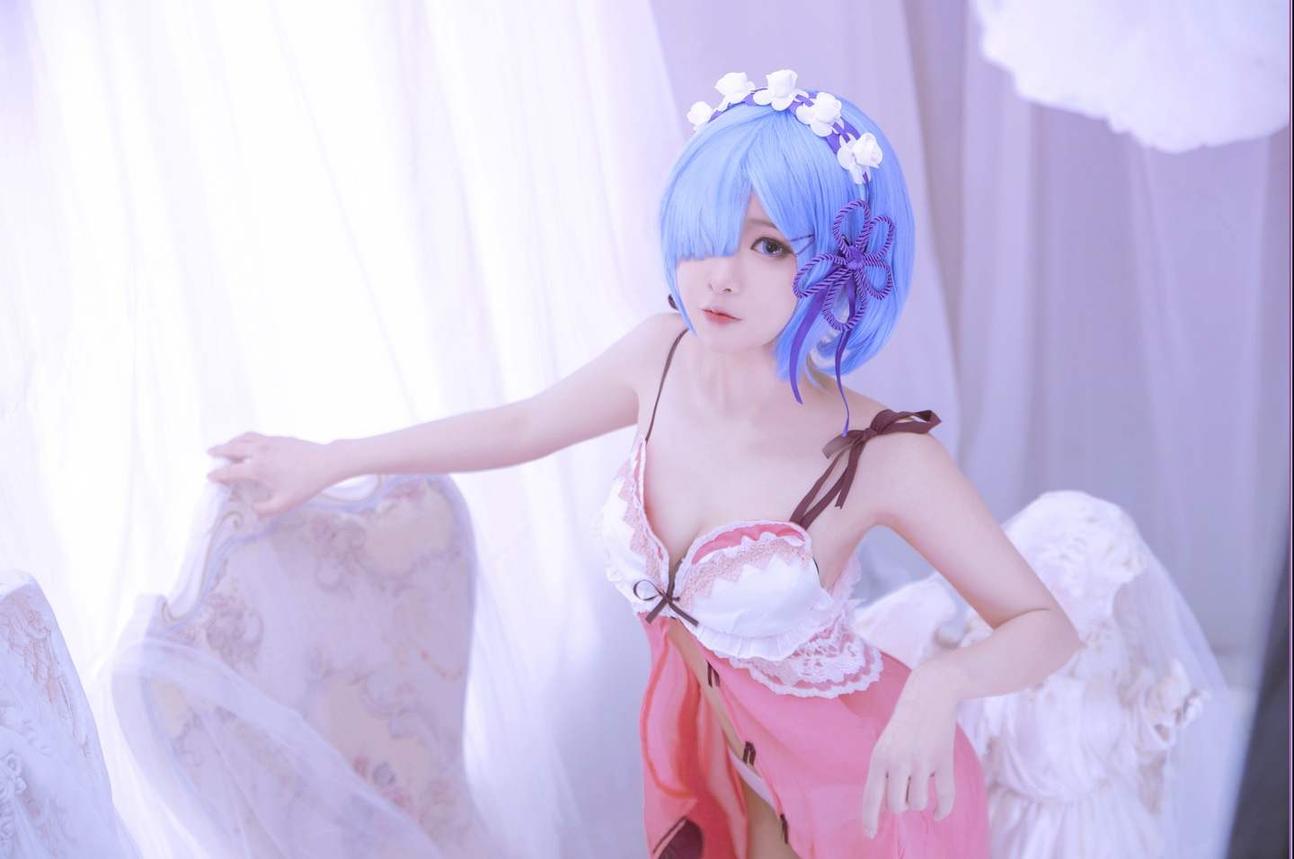 从零开始的异世界生活 蕾姆睡衣cosplay (3/9) 从零开始的异世界生活 蕾姆睡衣cosplay 第3张 - 蕾姆图集