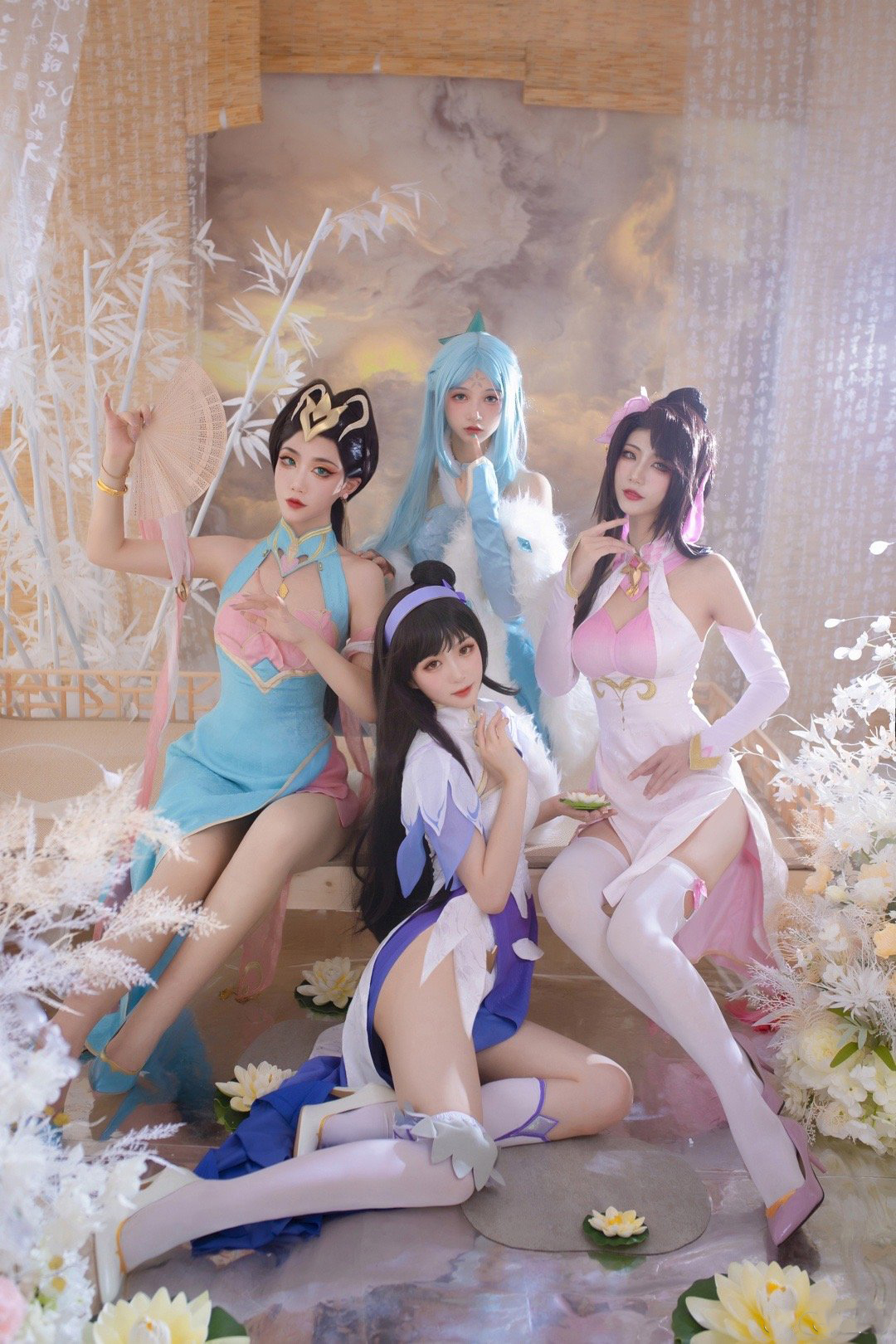 《王者荣耀》四大美女同人旗袍cosplay (2/8) 《王者荣耀》四大美女同人旗袍cosplay 第2张 - 西施图集