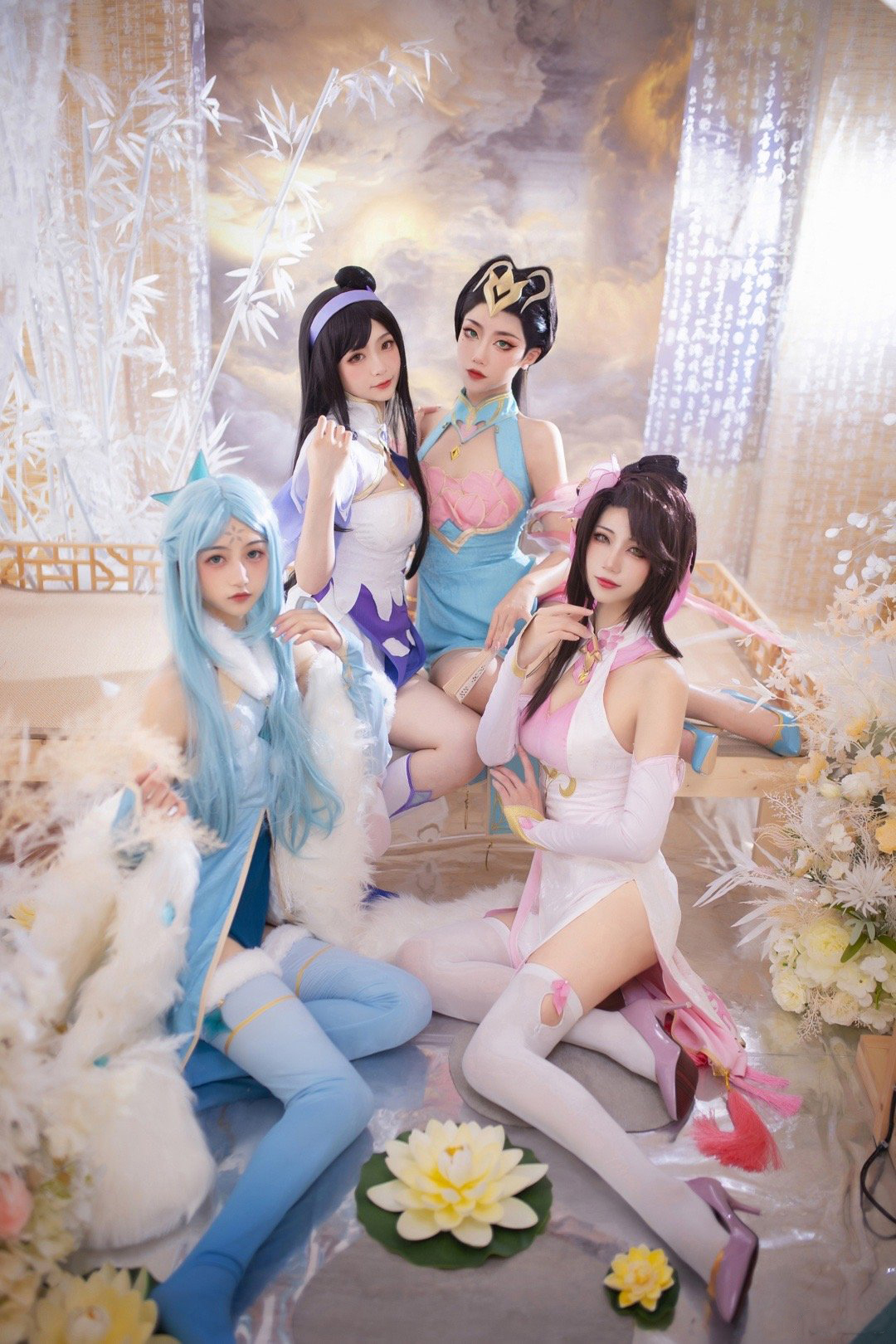 《王者荣耀》四大美女同人旗袍cosplay (4/8) 《王者荣耀》四大美女同人旗袍cosplay 第4张 - 西施图集