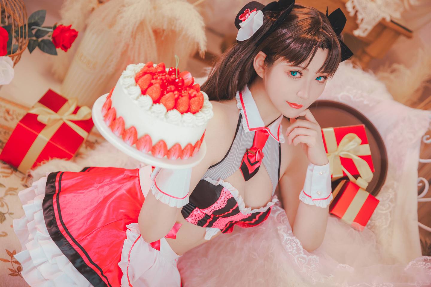 《Fate/GrandOrder》远坂凛街头巧克力女仆cosplay | 一只郁_可爱_凛cos远坂凛-coser家，cosplay爱好者，二次元聚集地，动漫文化，新番资讯，ACG，Coser展示