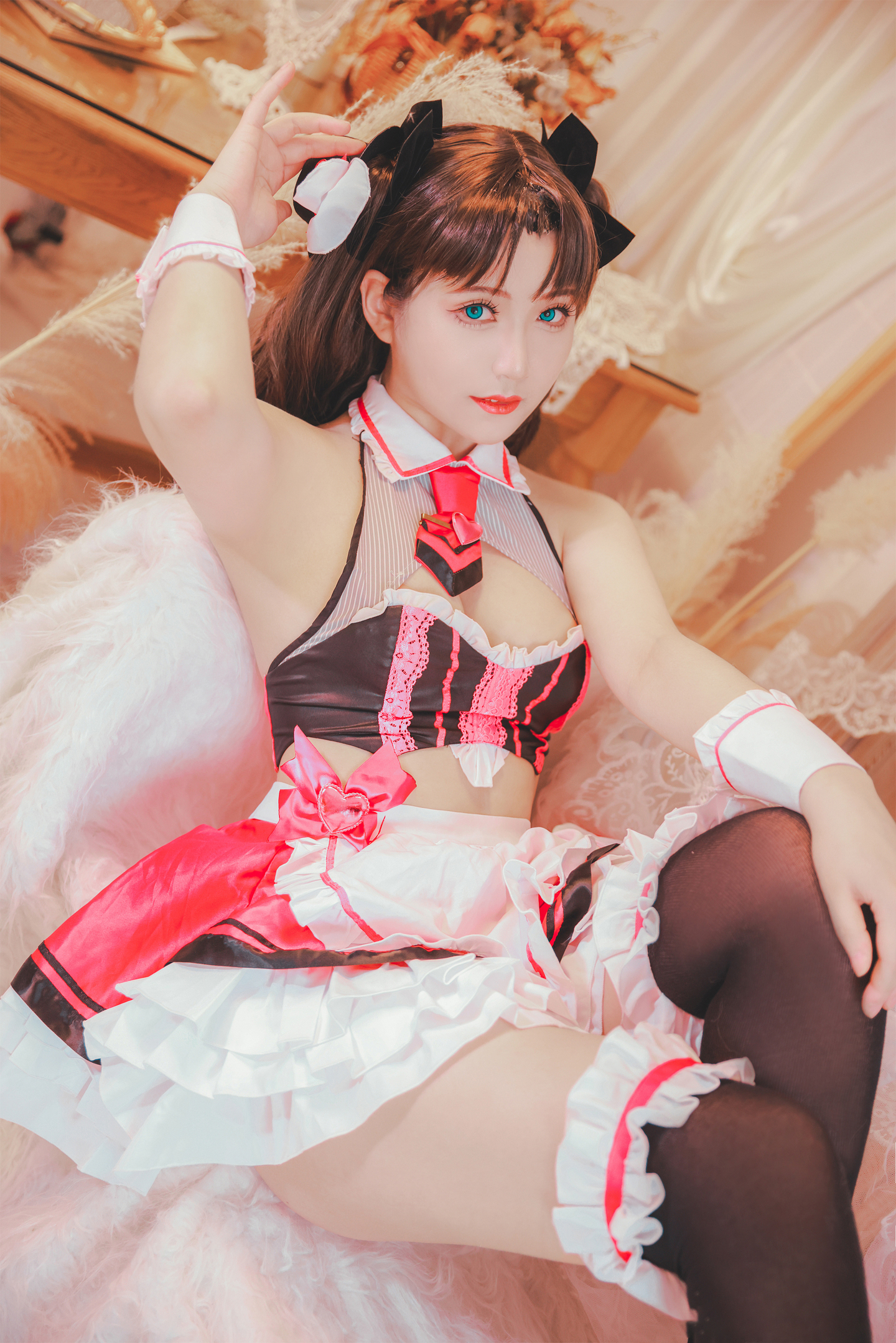 《Fate/GrandOrder》远坂凛街头巧克力女仆cosplay (5/9) 《Fate/GrandOrder》远坂凛街头巧克力女仆cosplay 第5张 - 远坂凛图集