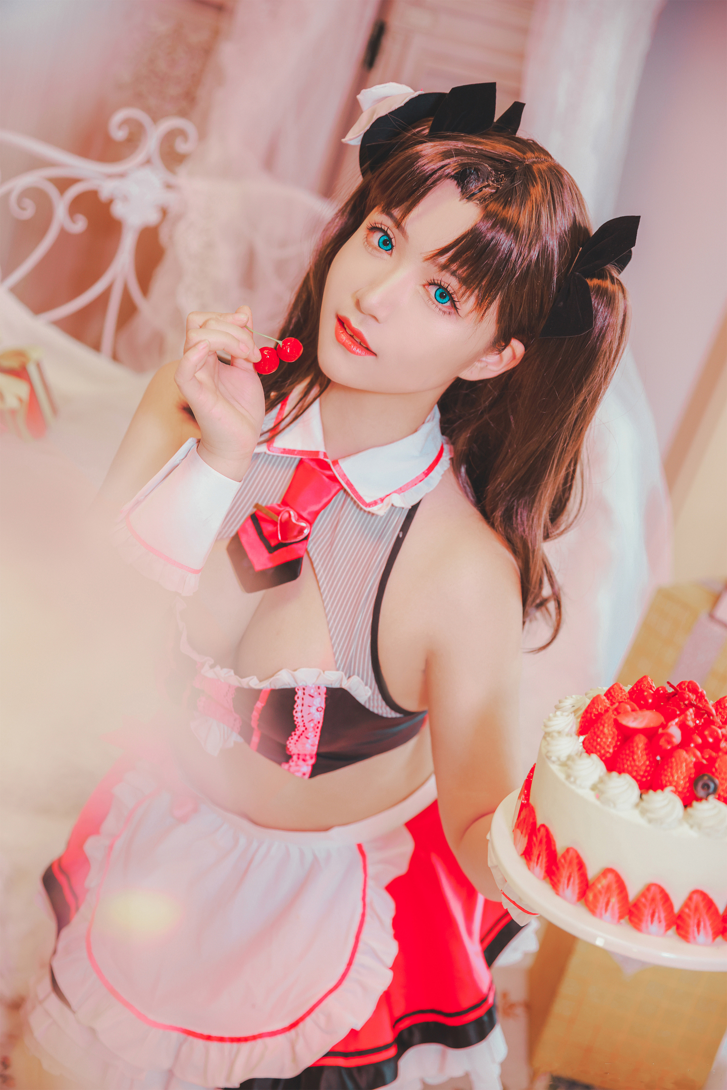 《Fate/GrandOrder》远坂凛街头巧克力女仆cosplay (8/9) 《Fate/GrandOrder》远坂凛街头巧克力女仆cosplay 第8张 - 远坂凛图集