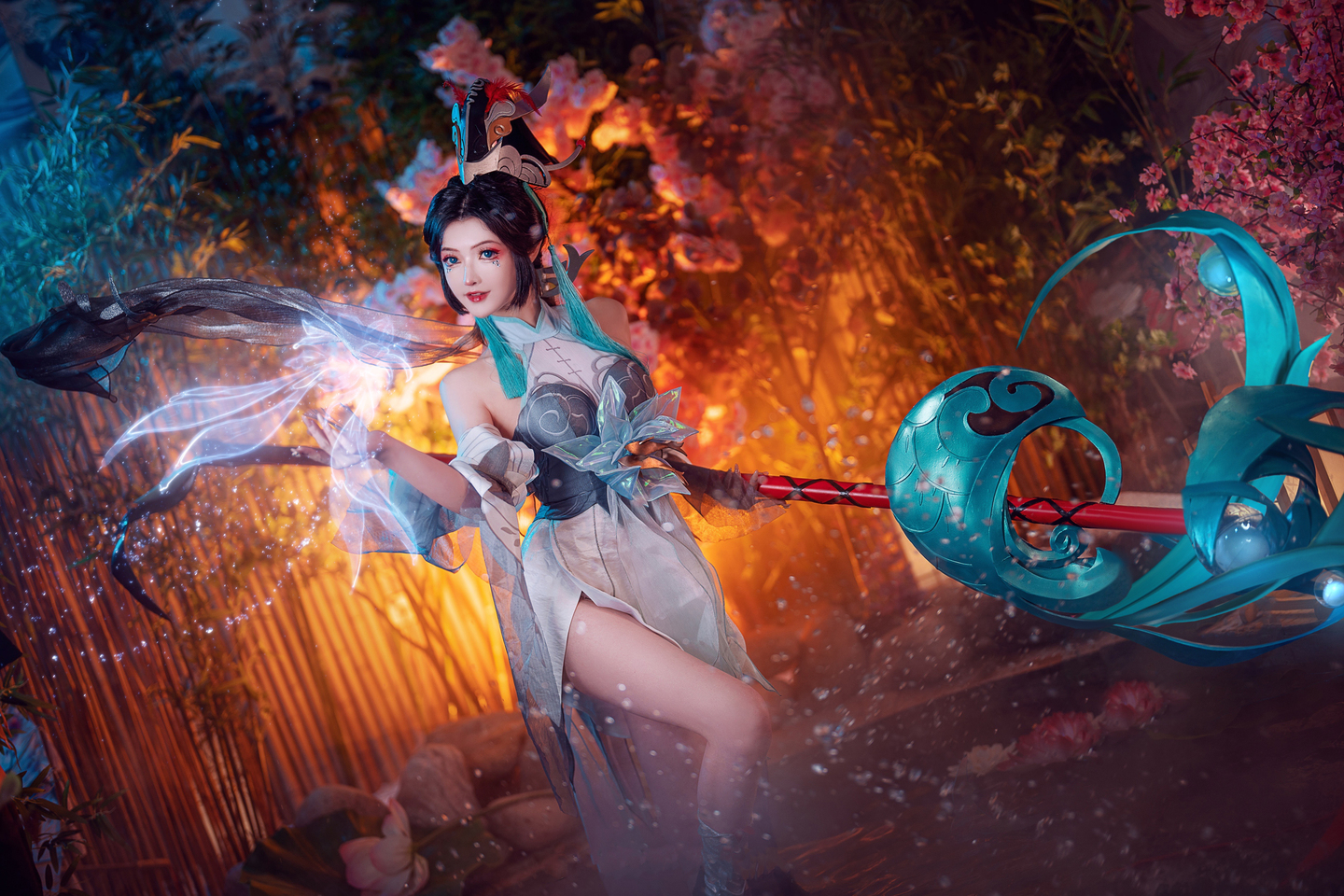 《王者荣耀》大乔白鹤梁神女cosplay (3/9) 《王者荣耀》大乔白鹤梁神女cosplay 第3张 - 大乔图集