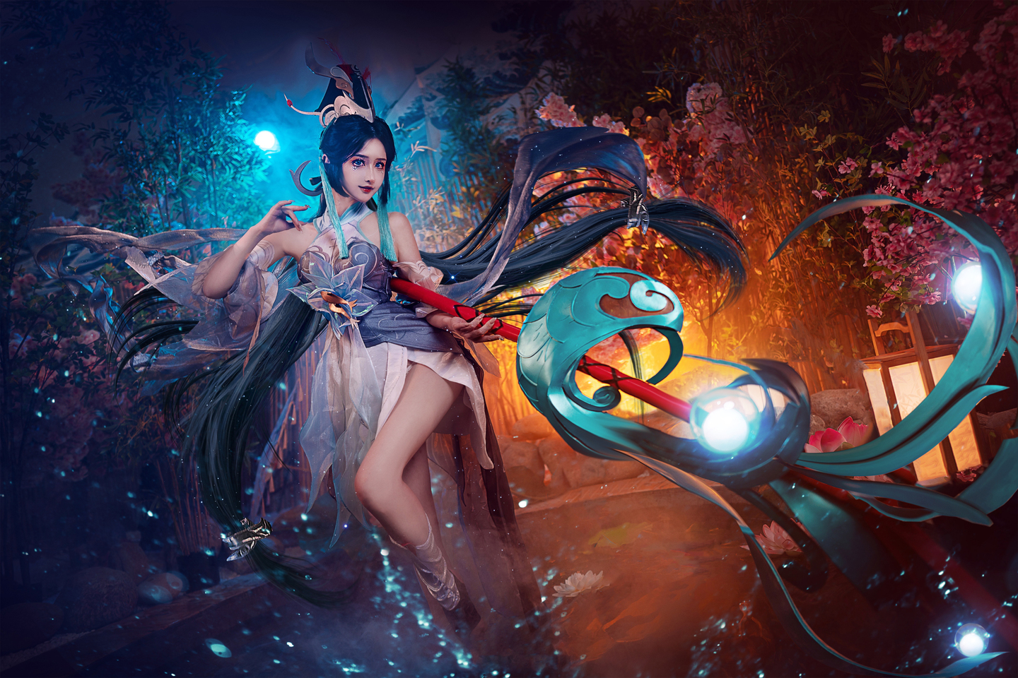 《王者荣耀》大乔白鹤梁神女cosplay (4/9) 《王者荣耀》大乔白鹤梁神女cosplay 第4张 - 大乔图集