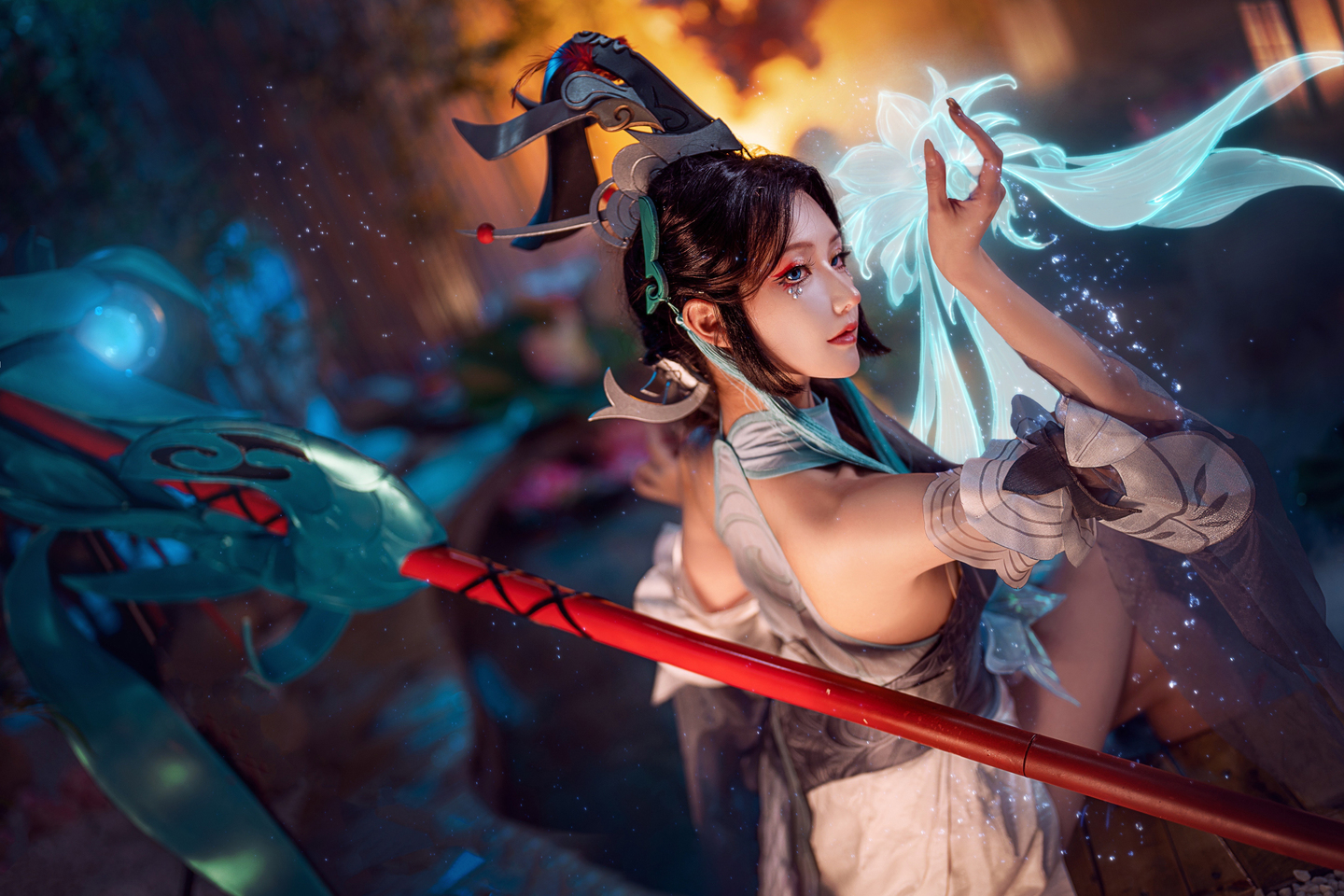 《王者荣耀》大乔白鹤梁神女cosplay (6/9) 《王者荣耀》大乔白鹤梁神女cosplay 第6张 - 大乔图集