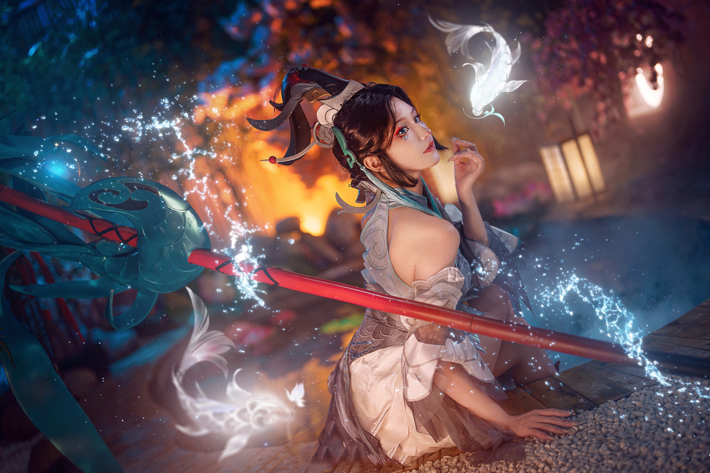 《王者荣耀》大乔白鹤梁神女cosplay (9/9) 《王者荣耀》大乔白鹤梁神女cosplay 第9张 - 大乔图集
