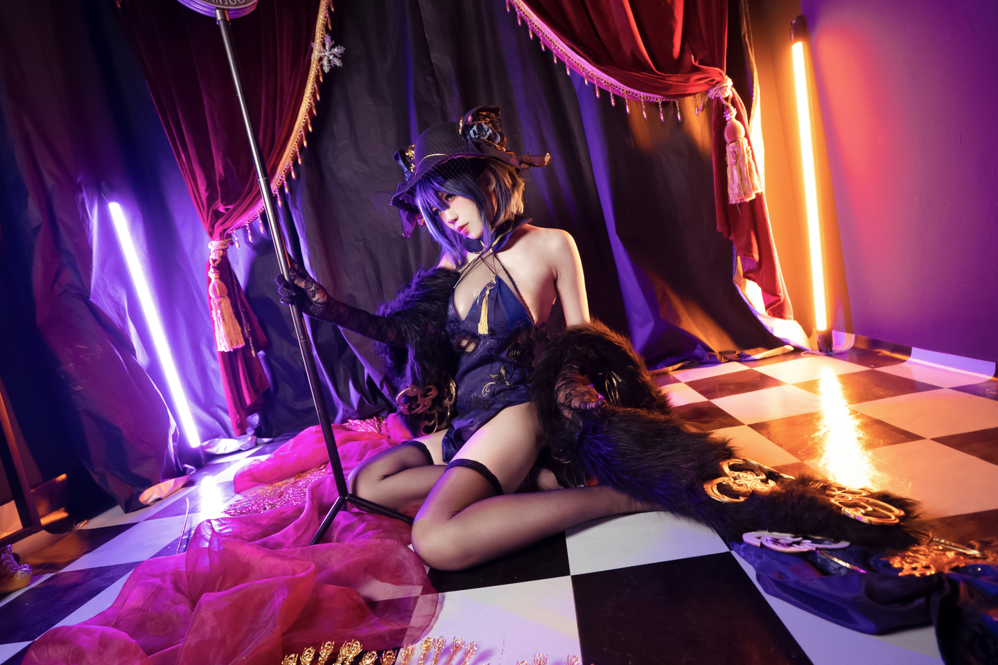 《碧蓝航线》柴郡旗袍cosplay | 奶猫猫儿cos柴郡-coser喵-coser美图-coser聚集地