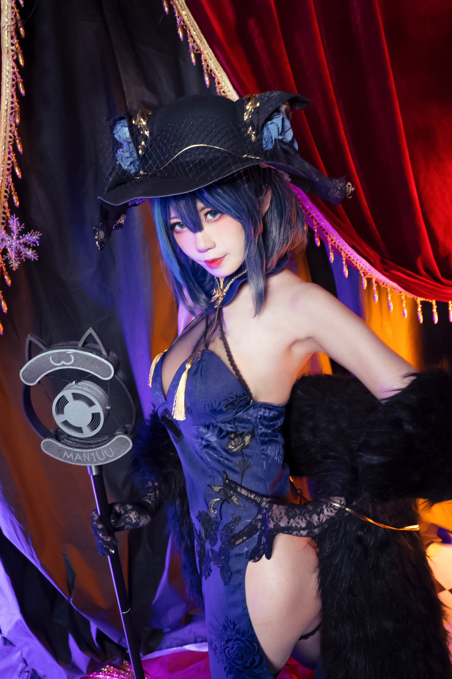 《碧蓝航线》柴郡旗袍cosplay (2/9) 《碧蓝航线》柴郡旗袍cosplay 第2张 - 柴郡图集