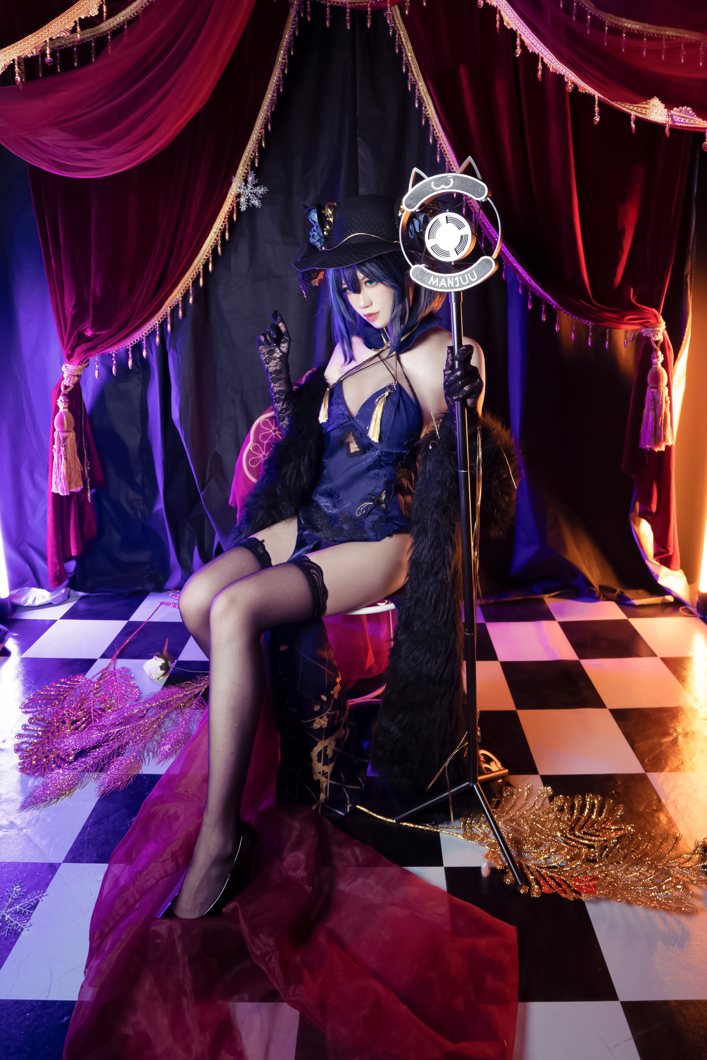 《碧蓝航线》柴郡旗袍cosplay (4/9) 《碧蓝航线》柴郡旗袍cosplay 第4张 - 柴郡图集