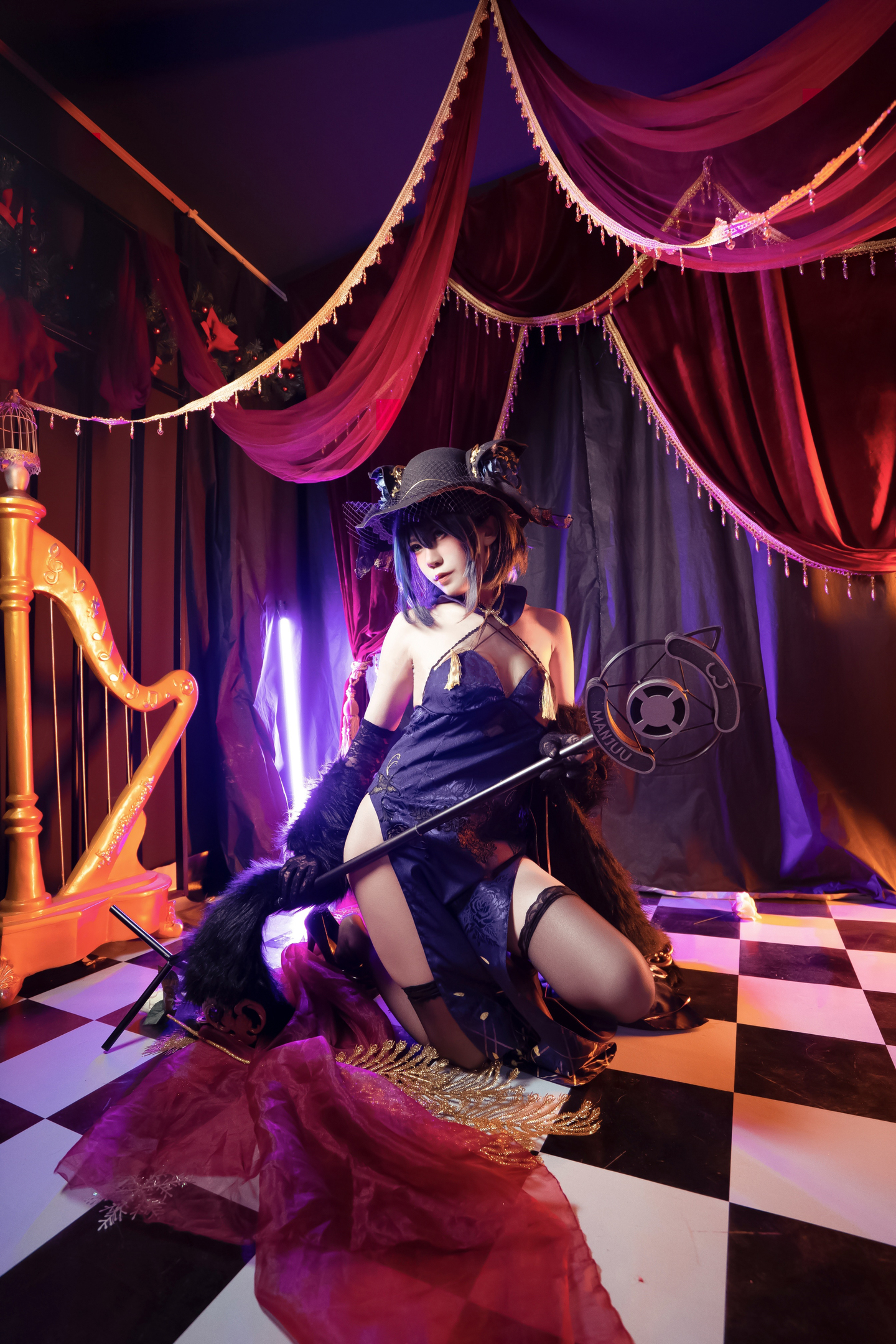 《碧蓝航线》柴郡旗袍cosplay (5/9) 《碧蓝航线》柴郡旗袍cosplay 第5张 - 柴郡图集