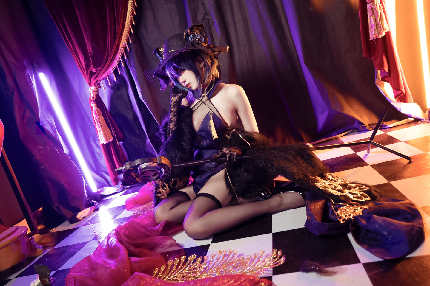 《碧蓝航线》柴郡旗袍cosplay (7/9) 《碧蓝航线》柴郡旗袍cosplay 第7张 - 柴郡图集