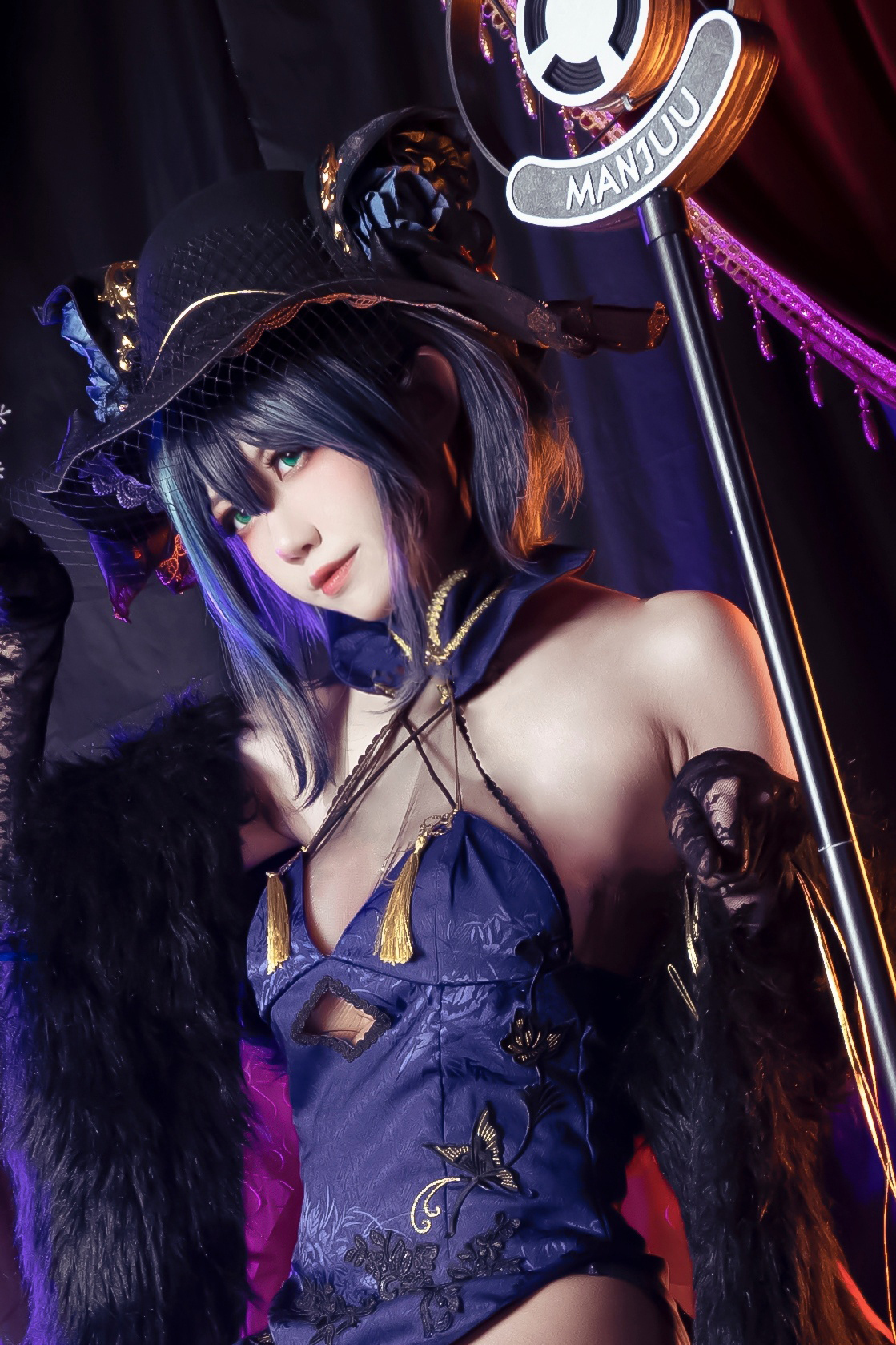 《碧蓝航线》柴郡旗袍cosplay (8/9) 《碧蓝航线》柴郡旗袍cosplay 第8张 - 柴郡图集