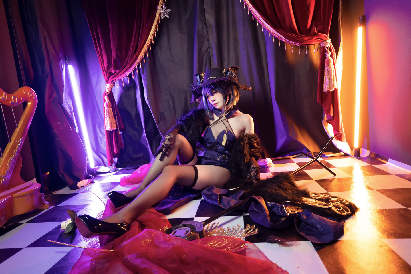 《碧蓝航线》柴郡旗袍cosplay (9/9) 《碧蓝航线》柴郡旗袍cosplay 第9张 - 柴郡图集