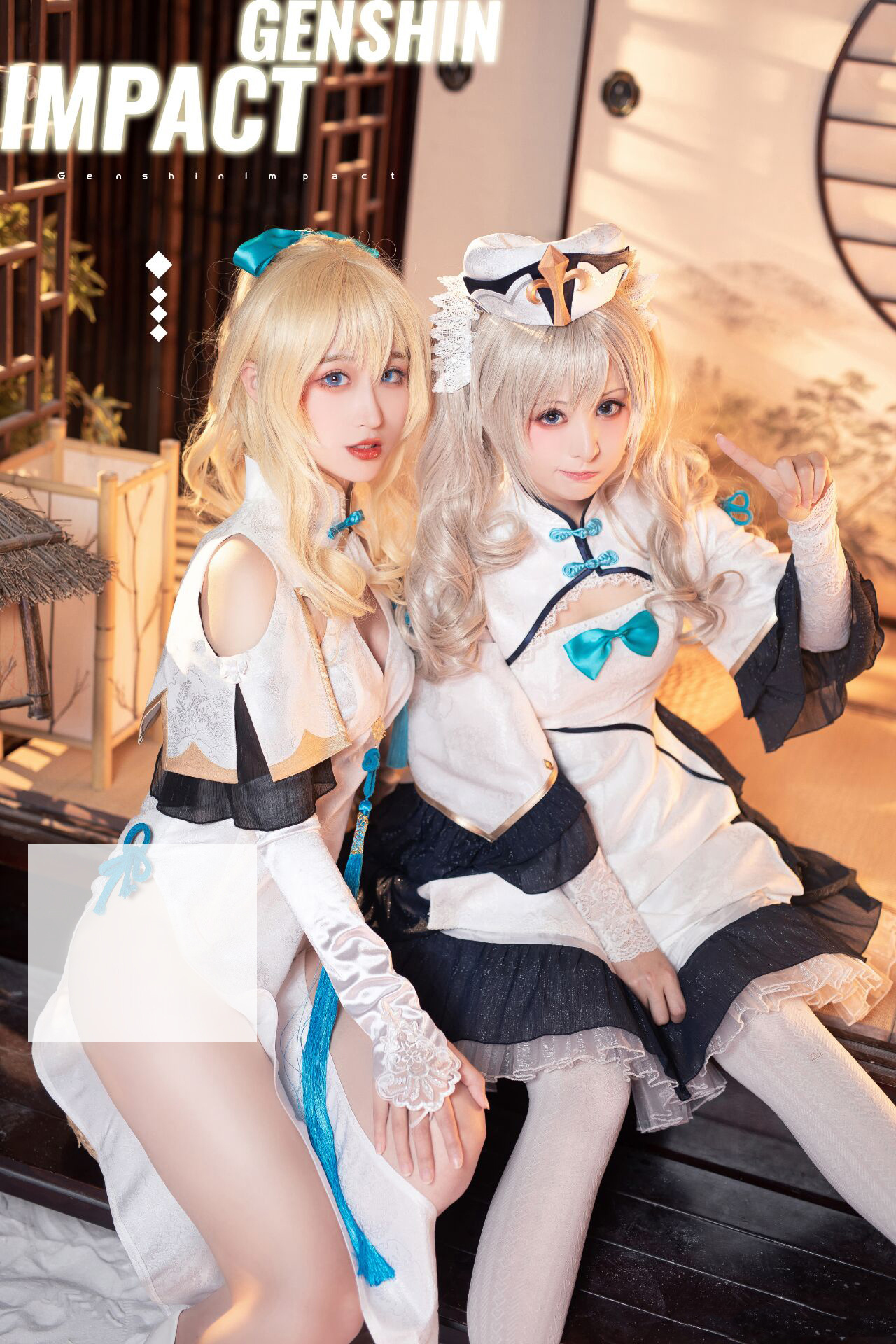 《原神》琴X芭芭拉cosplay (5/9) 《原神》琴X芭芭拉cosplay 第5张 - 芭芭拉图集