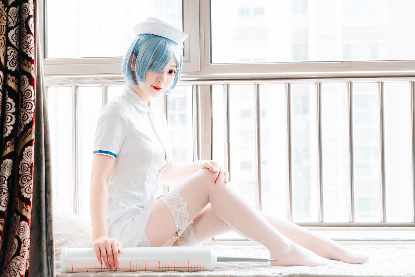 蕾姆护士cosplay | 桃墨cos蕾姆护士-coser喵-coser美图-coser聚集地