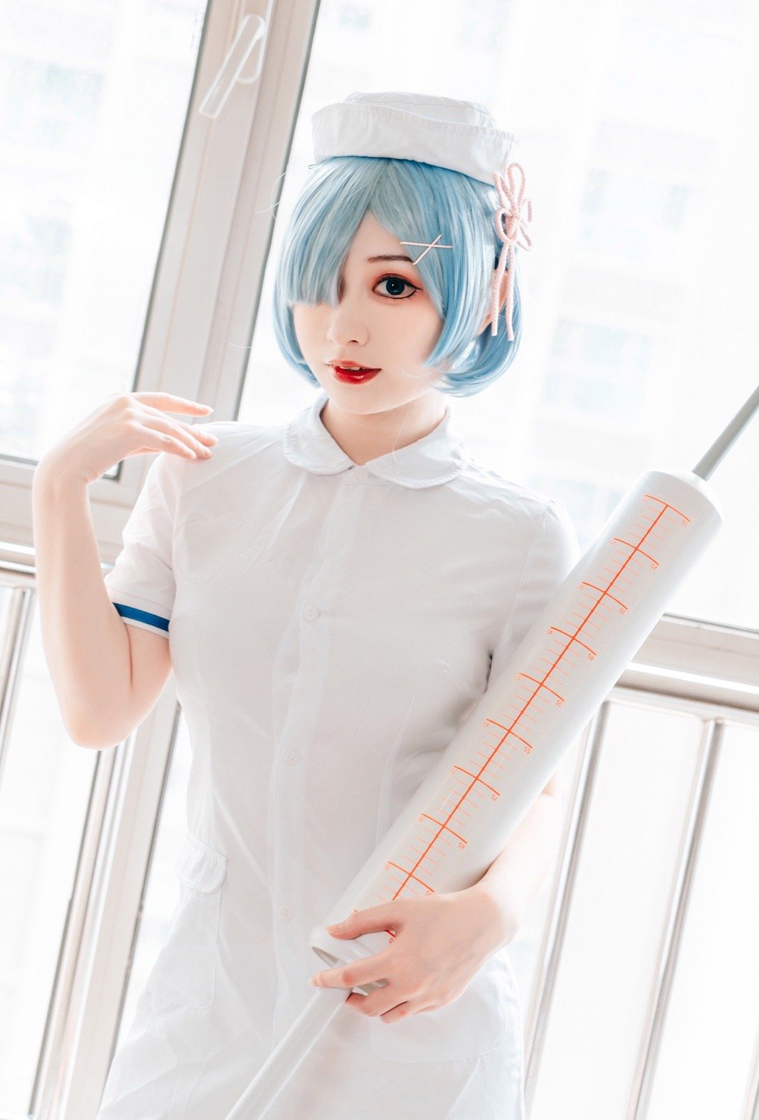 蕾姆护士cosplay (6/9) 蕾姆护士cosplay 第6张 - 蕾姆护士图集