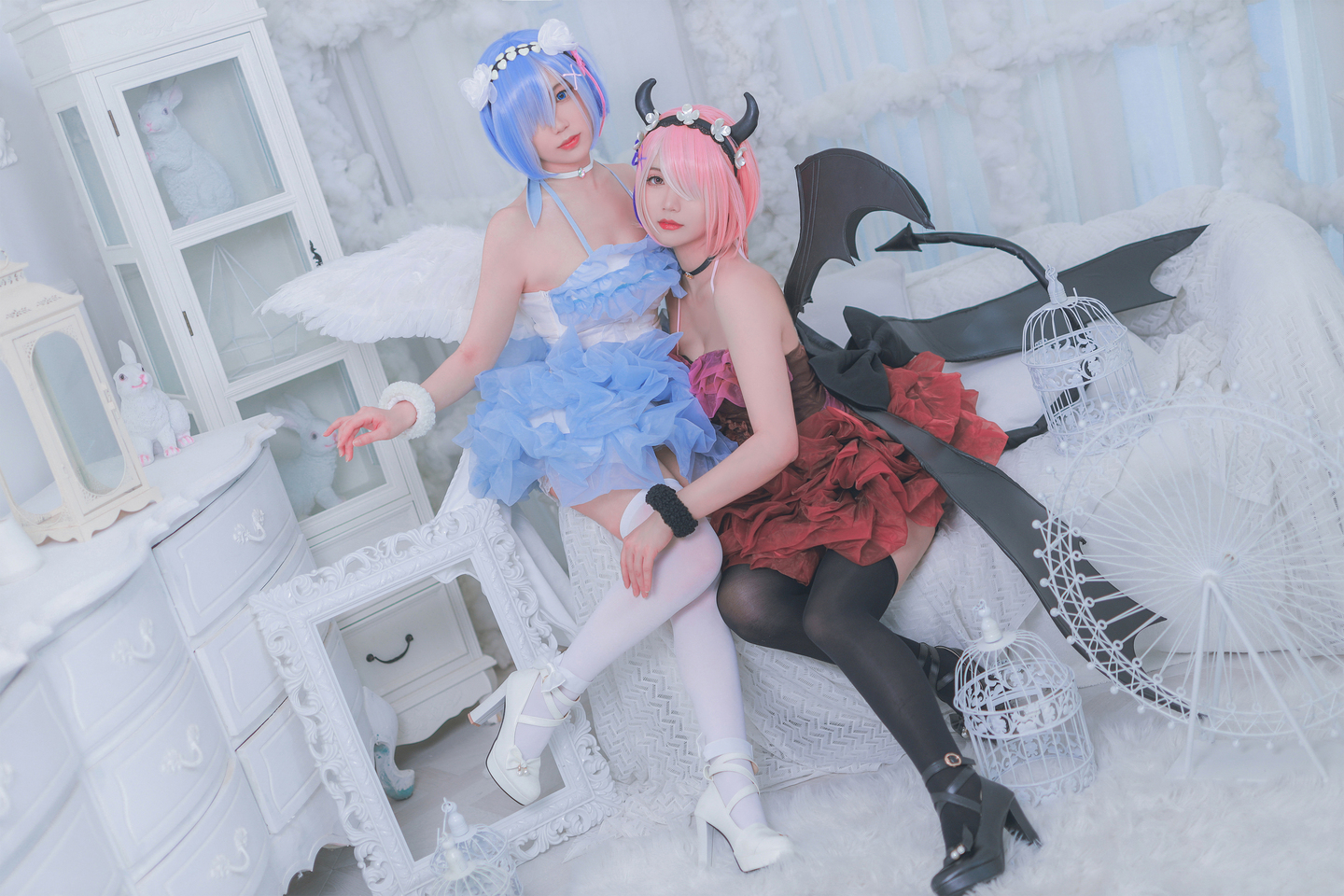 拉姆蕾姆cosplay | 一只郁_可爱_凛cos拉姆·恶魔-coser喵-coser美图-coser聚集地
