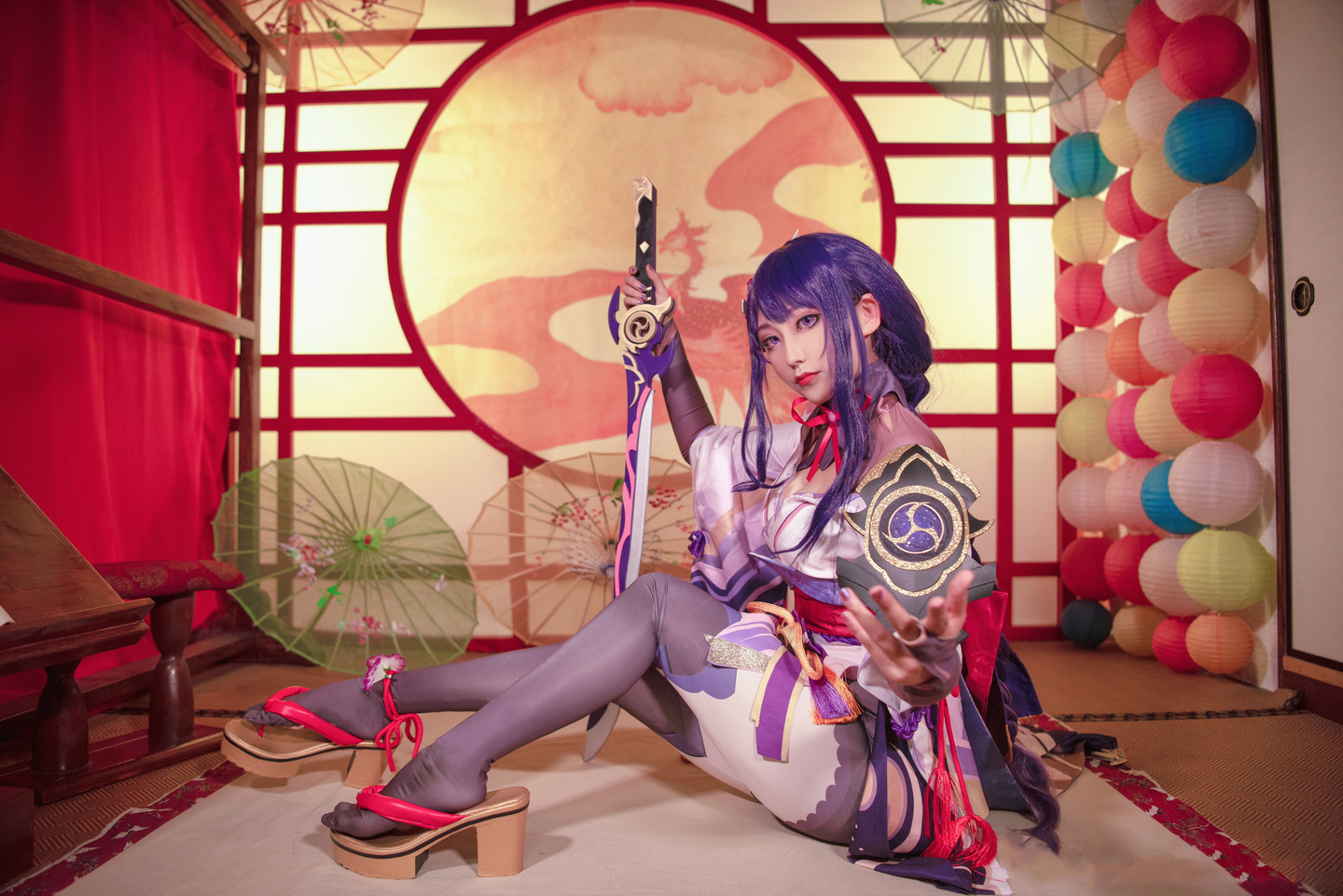 《原神》雷电将军cosplay (5/9) 《原神》雷电将军cosplay 第5张 - 雷电将军图集