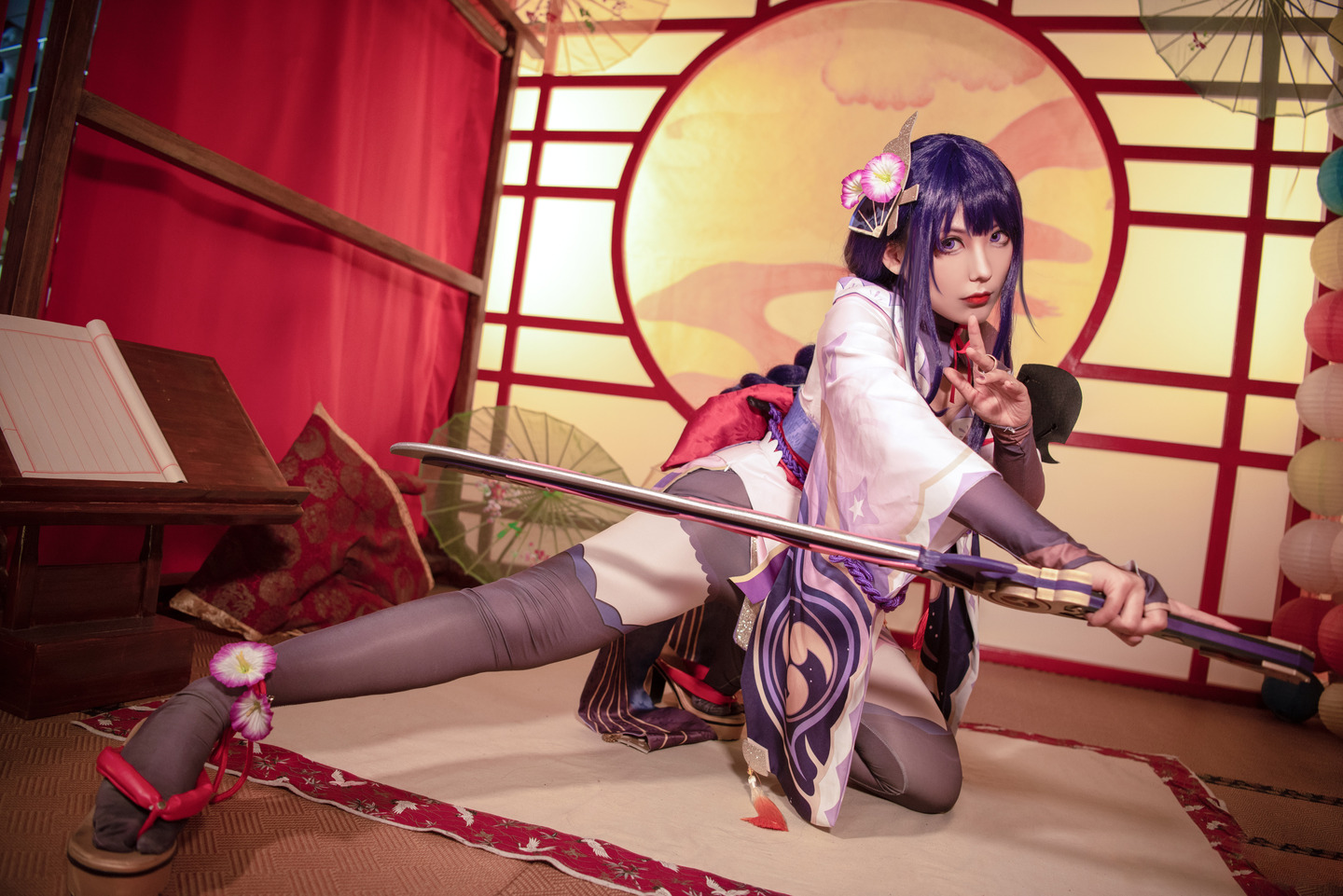 《原神》雷电将军cosplay (6/9) 《原神》雷电将军cosplay 第6张 - 雷电将军图集
