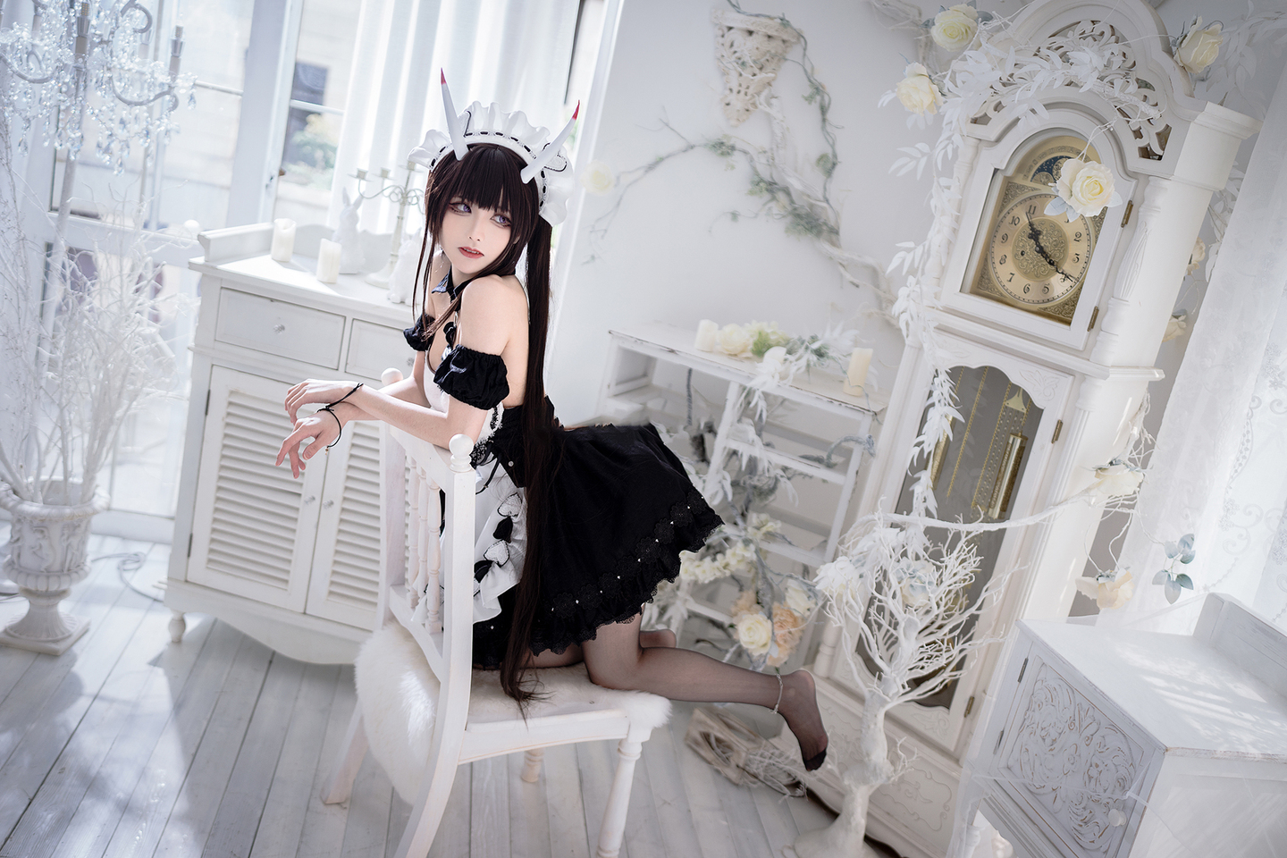 《碧蓝航线》能代女仆cosplay (4/9) 《碧蓝航线》能代女仆cosplay 第4张 - 能代图集