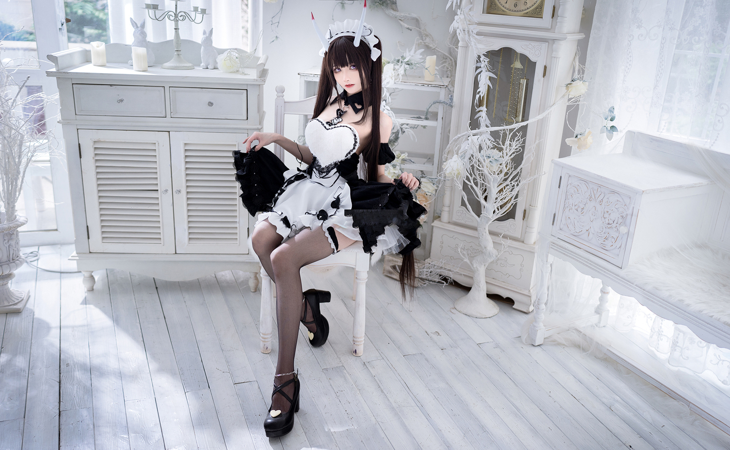 《碧蓝航线》能代女仆cosplay (7/9) 《碧蓝航线》能代女仆cosplay 第7张 - 能代图集