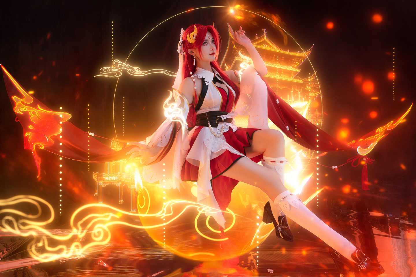 《王者荣耀》貂蝉唤灵魅影cosplay (4/10) 《王者荣耀》貂蝉唤灵魅影cosplay 第4张 - 貂蝉图集