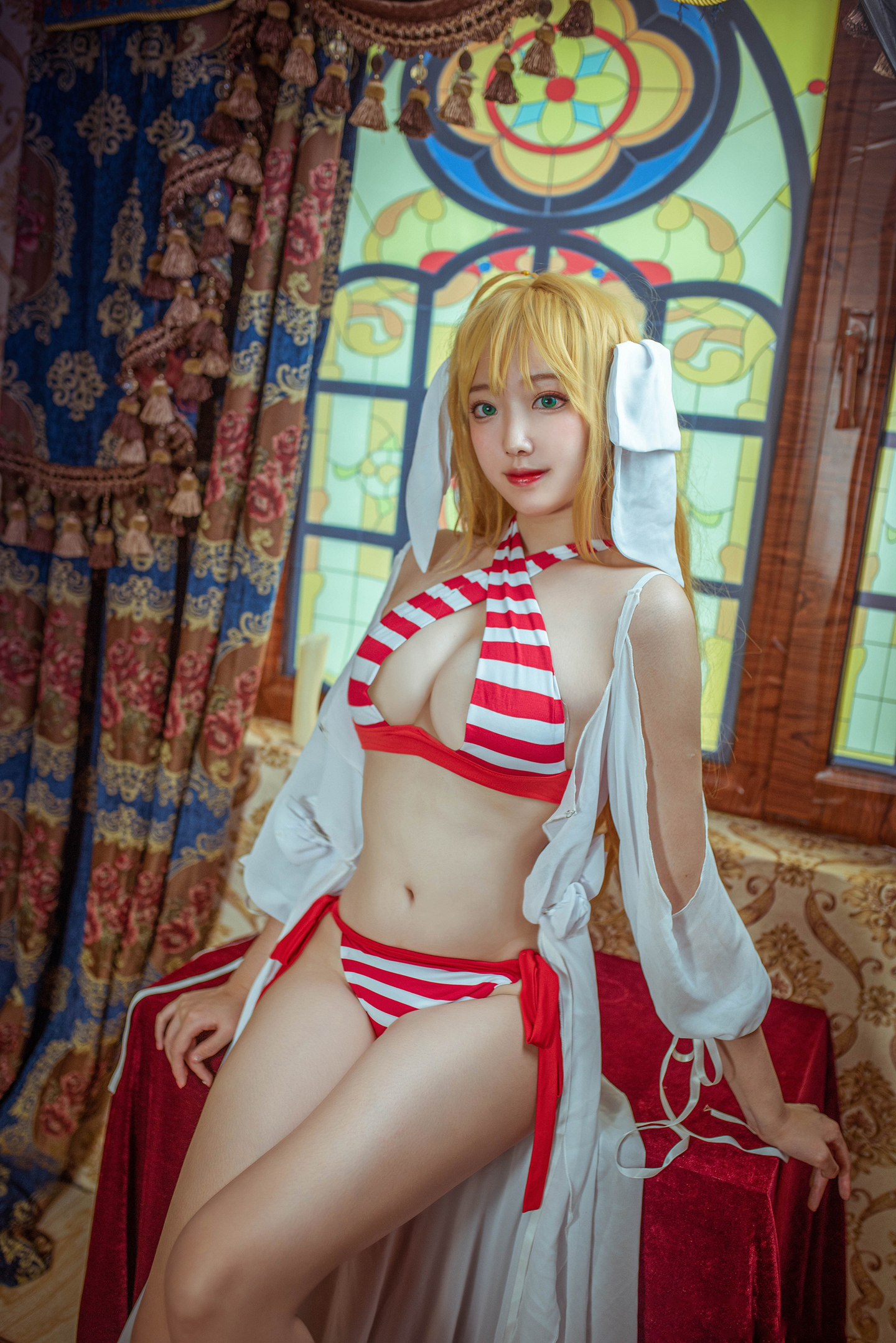 《FGO》尼禄泳衣cosplay (9/9) 《FGO》尼禄泳衣cosplay 第9张 - 尼禄图集