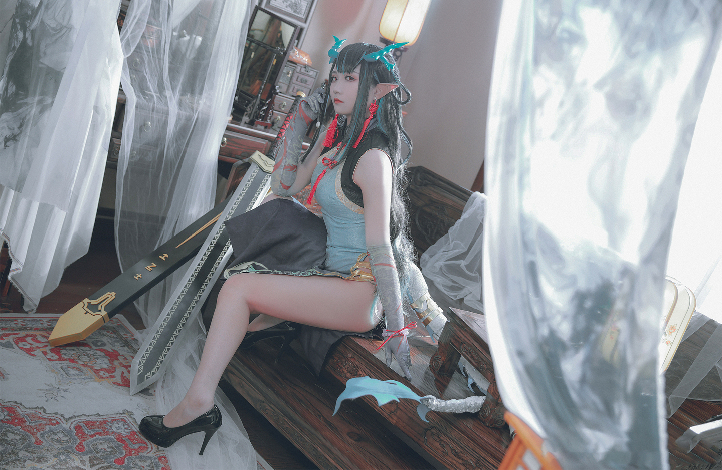 《明日方舟》夕 • 染尘烟cosplay (11/13) 《明日方舟》夕 • 染尘烟cosplay 第11张 - 夕图集