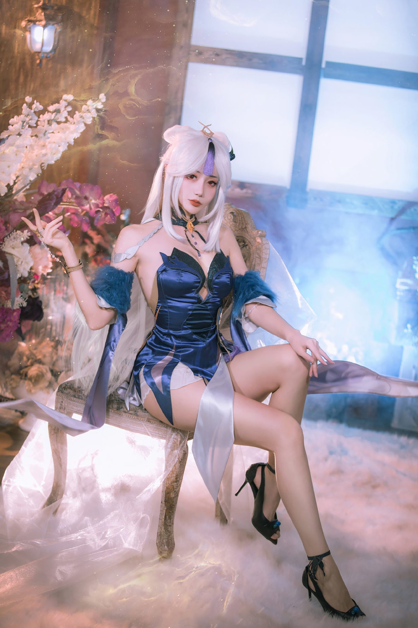 《原神》凝光沙中幽兰cosplay (4/9) 《原神》凝光沙中幽兰cosplay 第4张 - 凝光图集
