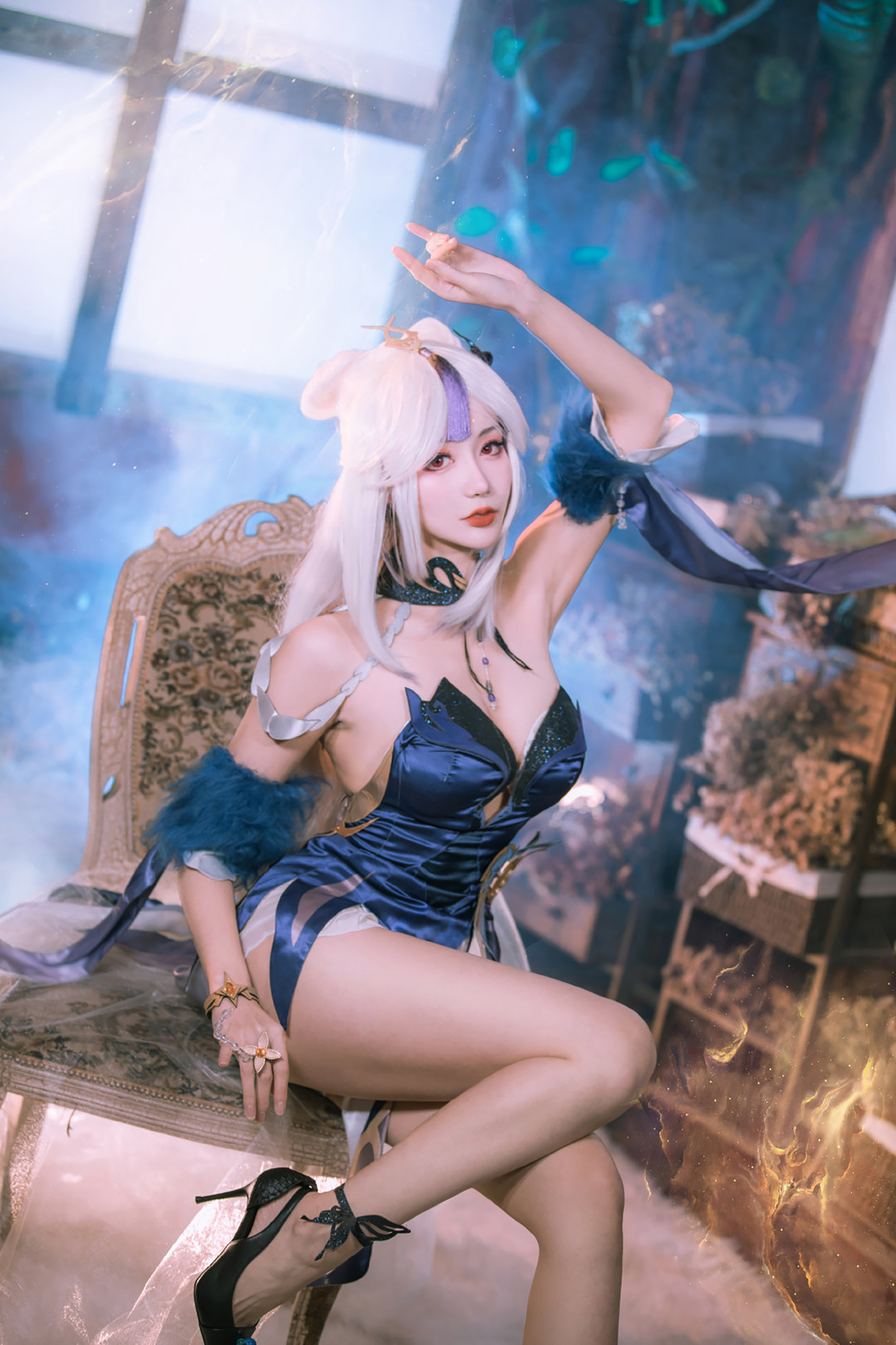 《原神》凝光沙中幽兰cosplay (5/9) 《原神》凝光沙中幽兰cosplay 第5张 - 凝光图集
