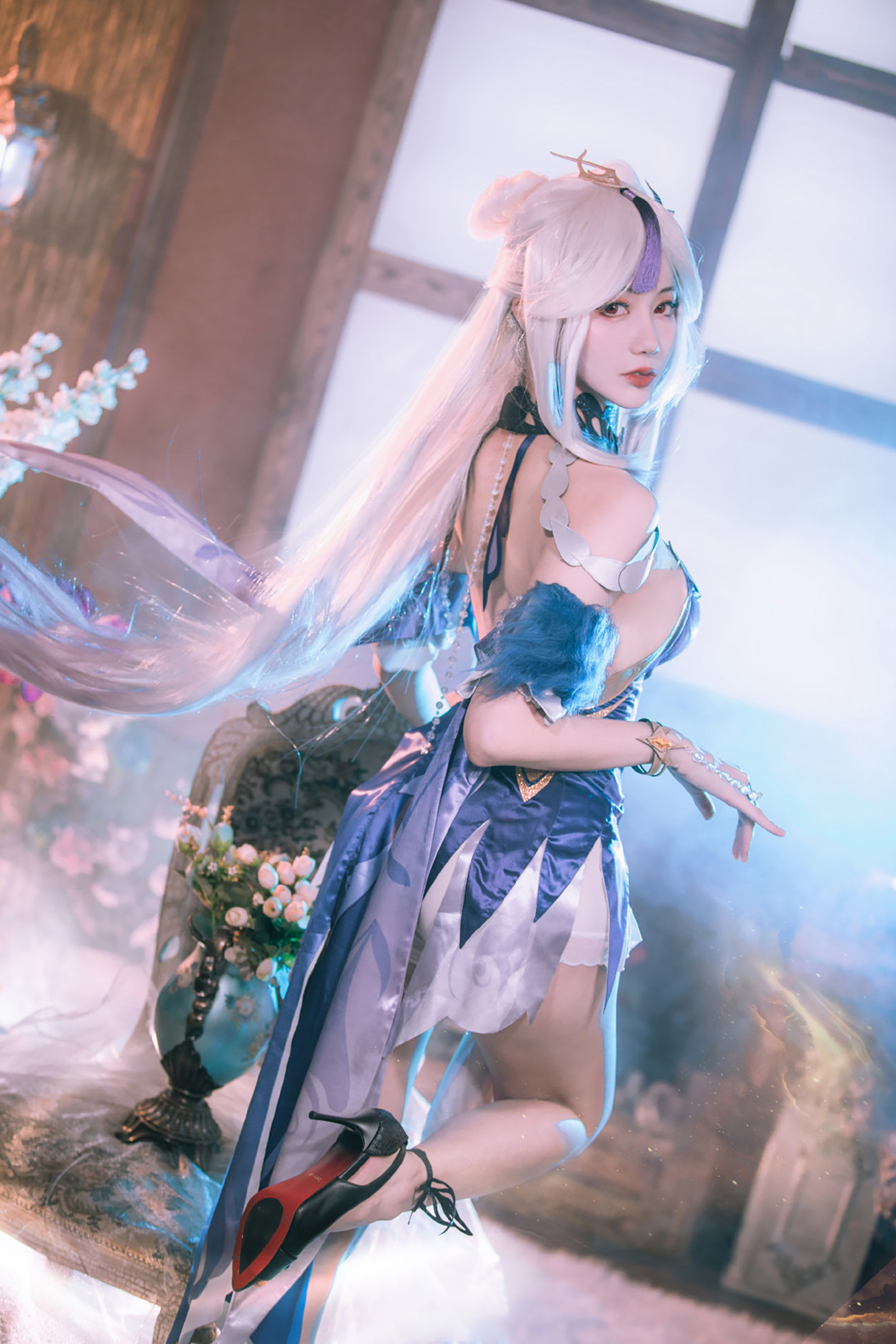 《原神》凝光沙中幽兰cosplay (6/9) 《原神》凝光沙中幽兰cosplay 第6张 - 凝光图集
