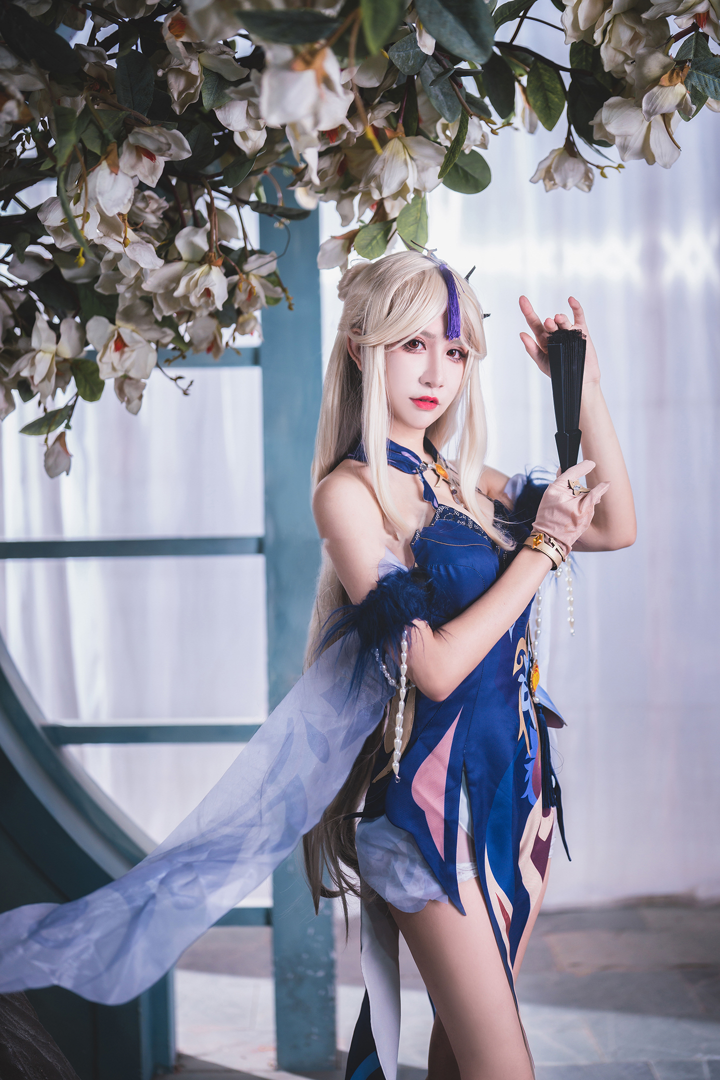 《原神》凝光纱中幽兰 cosplay (3/12) 《原神》凝光纱中幽兰 cosplay 第3张 - 凝光图集