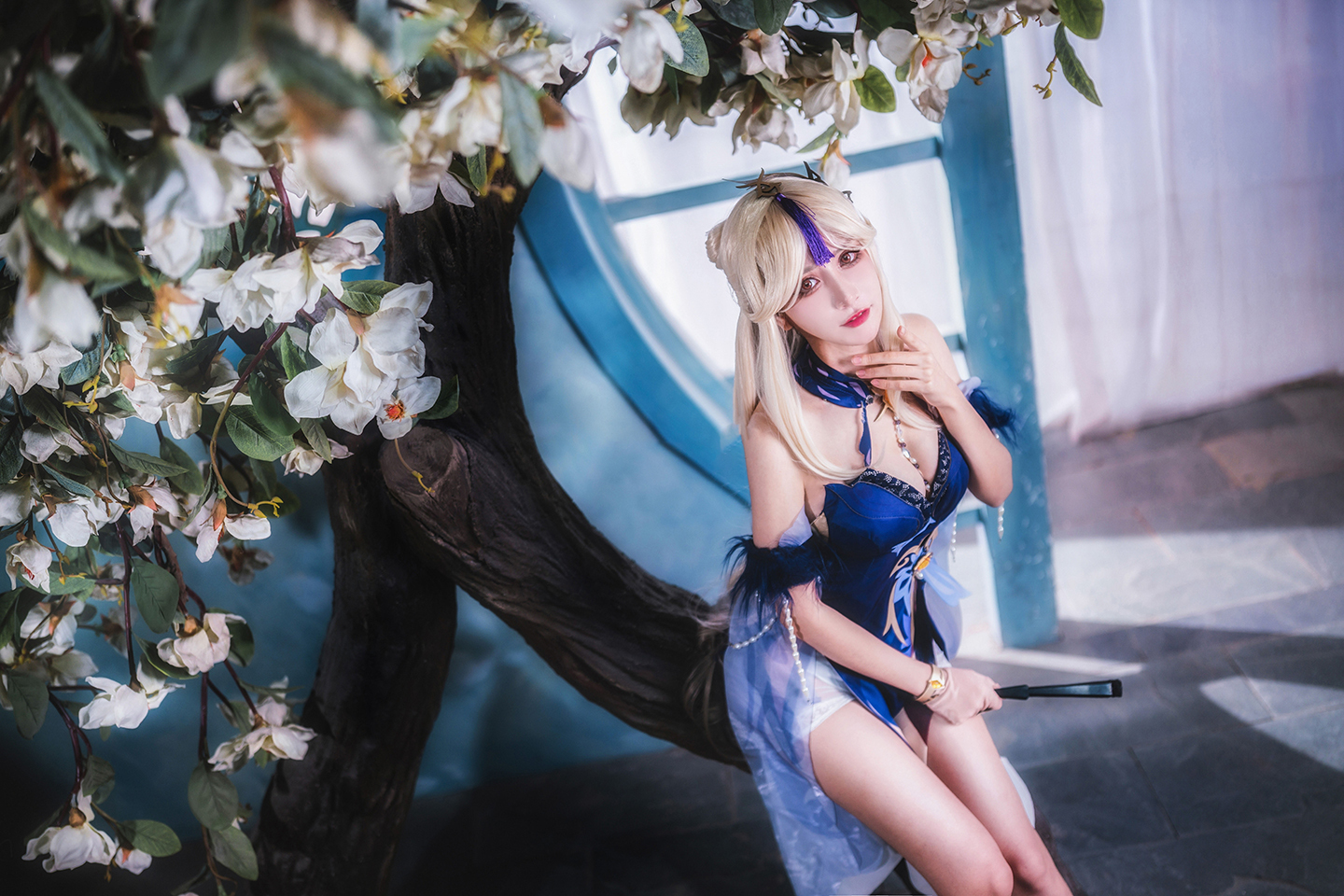 《原神》凝光纱中幽兰 cosplay (7/12) 《原神》凝光纱中幽兰 cosplay 第7张 - 凝光图集