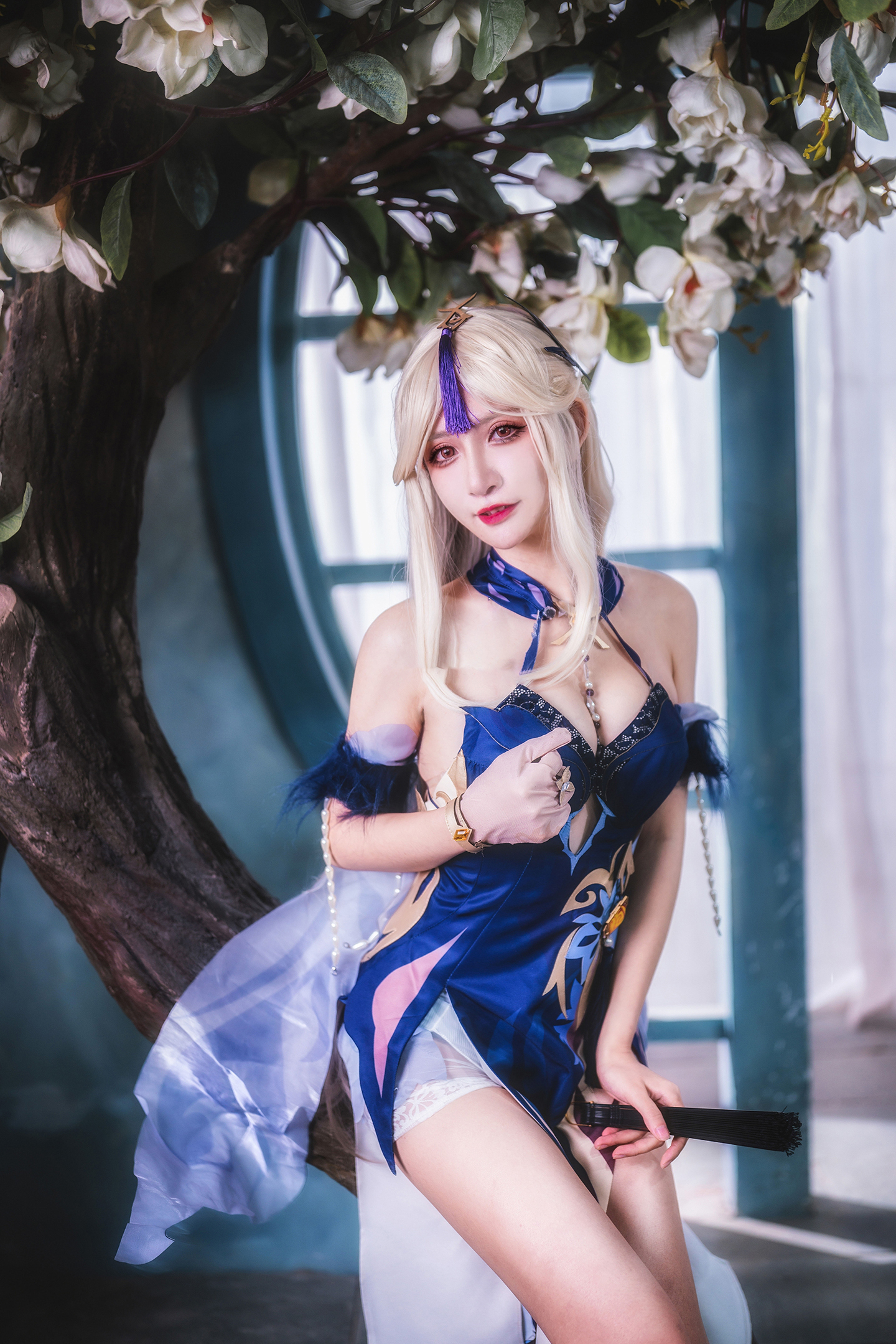 《原神》凝光纱中幽兰 cosplay (8/12) 《原神》凝光纱中幽兰 cosplay 第8张 - 凝光图集