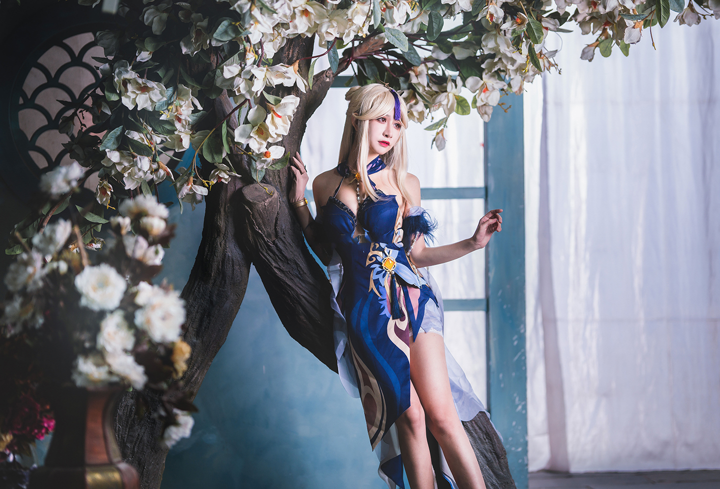《原神》凝光纱中幽兰 cosplay (10/12) 《原神》凝光纱中幽兰 cosplay 第10张 - 凝光图集