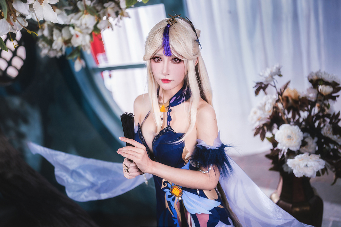《原神》凝光纱中幽兰 cosplay (11/12) 《原神》凝光纱中幽兰 cosplay 第11张 - 凝光图集