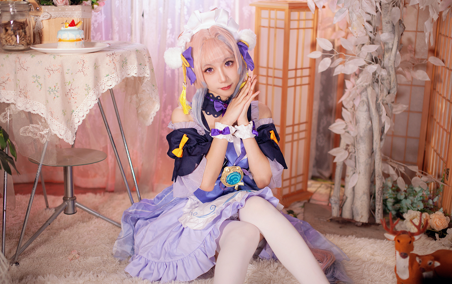 《原神》珊瑚宫心海cosplay | 安凉cos珊瑚宫心海-coser喵-coser美图-coser聚集地