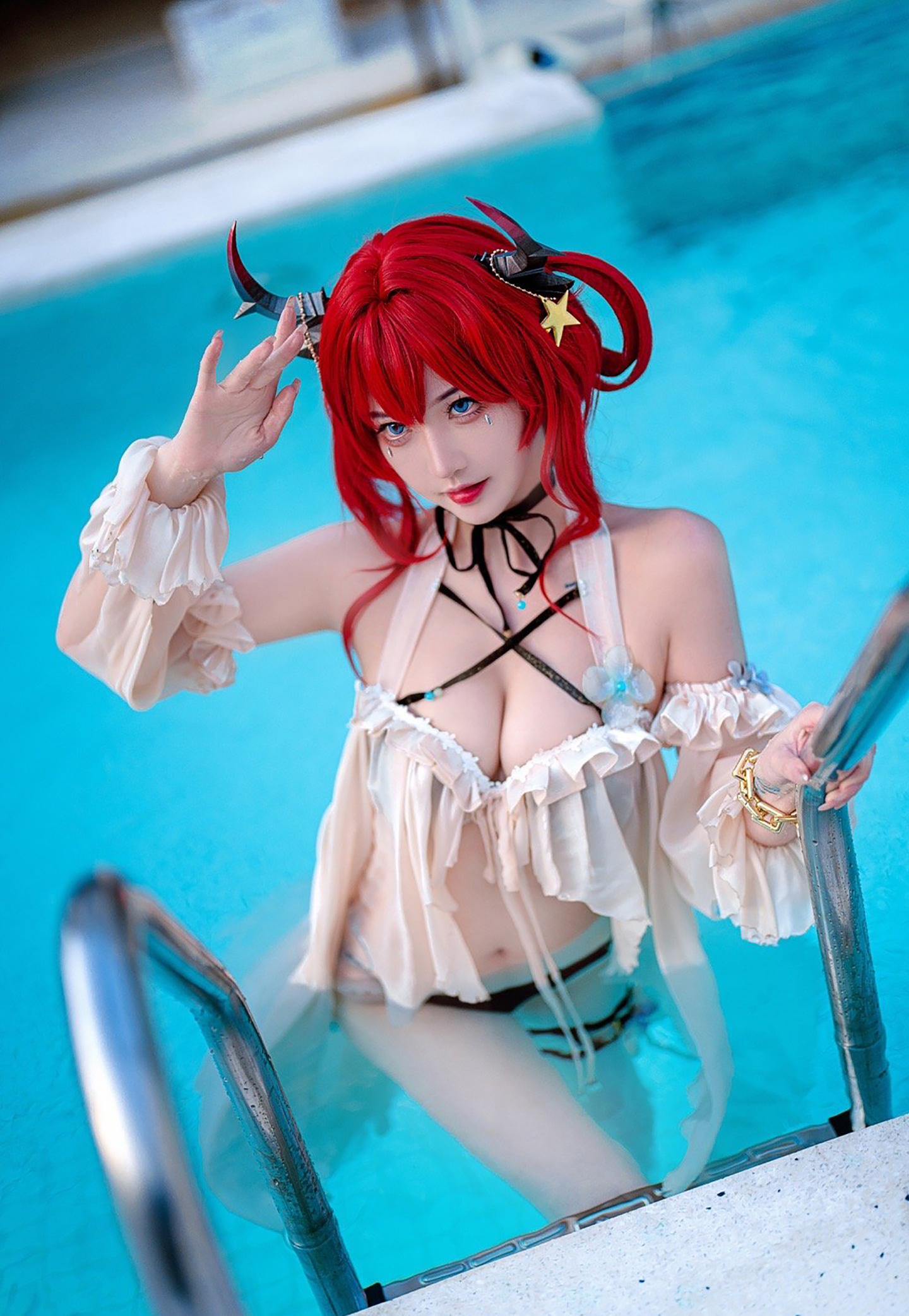 《明日方舟》史尔特尔泳装cosplay 第7张 - 史尔特尔图集