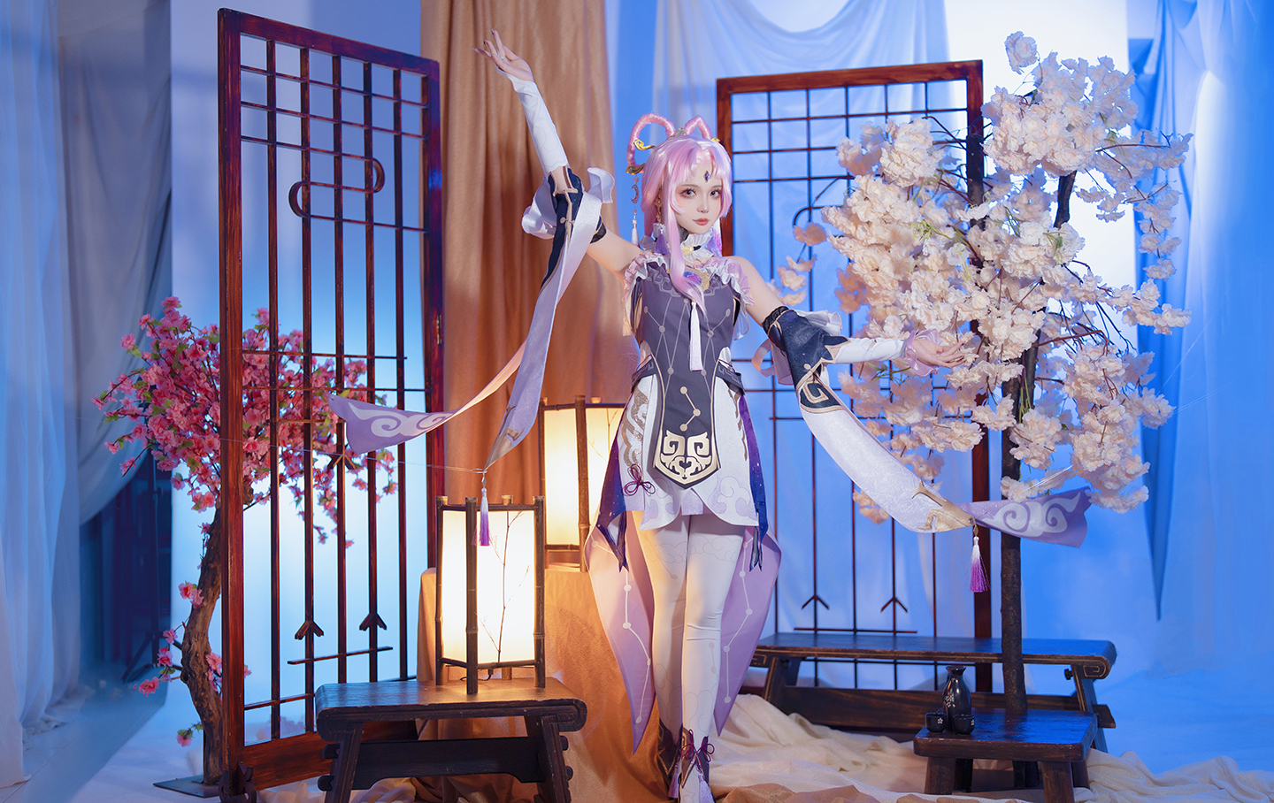 《崩坏:星穹铁道》符玄cosplay (8/11) 《崩坏:星穹铁道》符玄cosplay 第8张 - 符玄图集