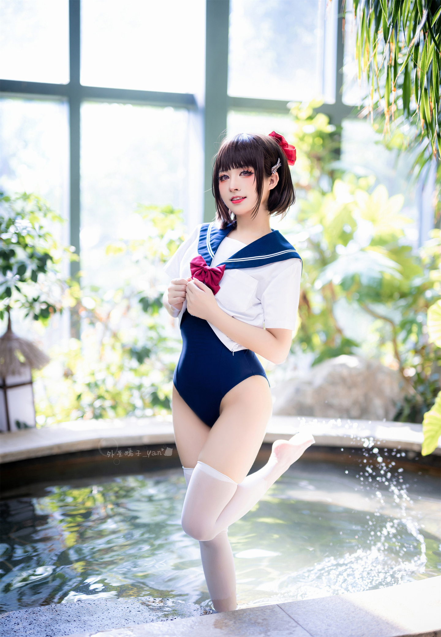 jk制服+死库水 写真 (4/8) jk制服+死库水 写真 第4张 - cosplay图集