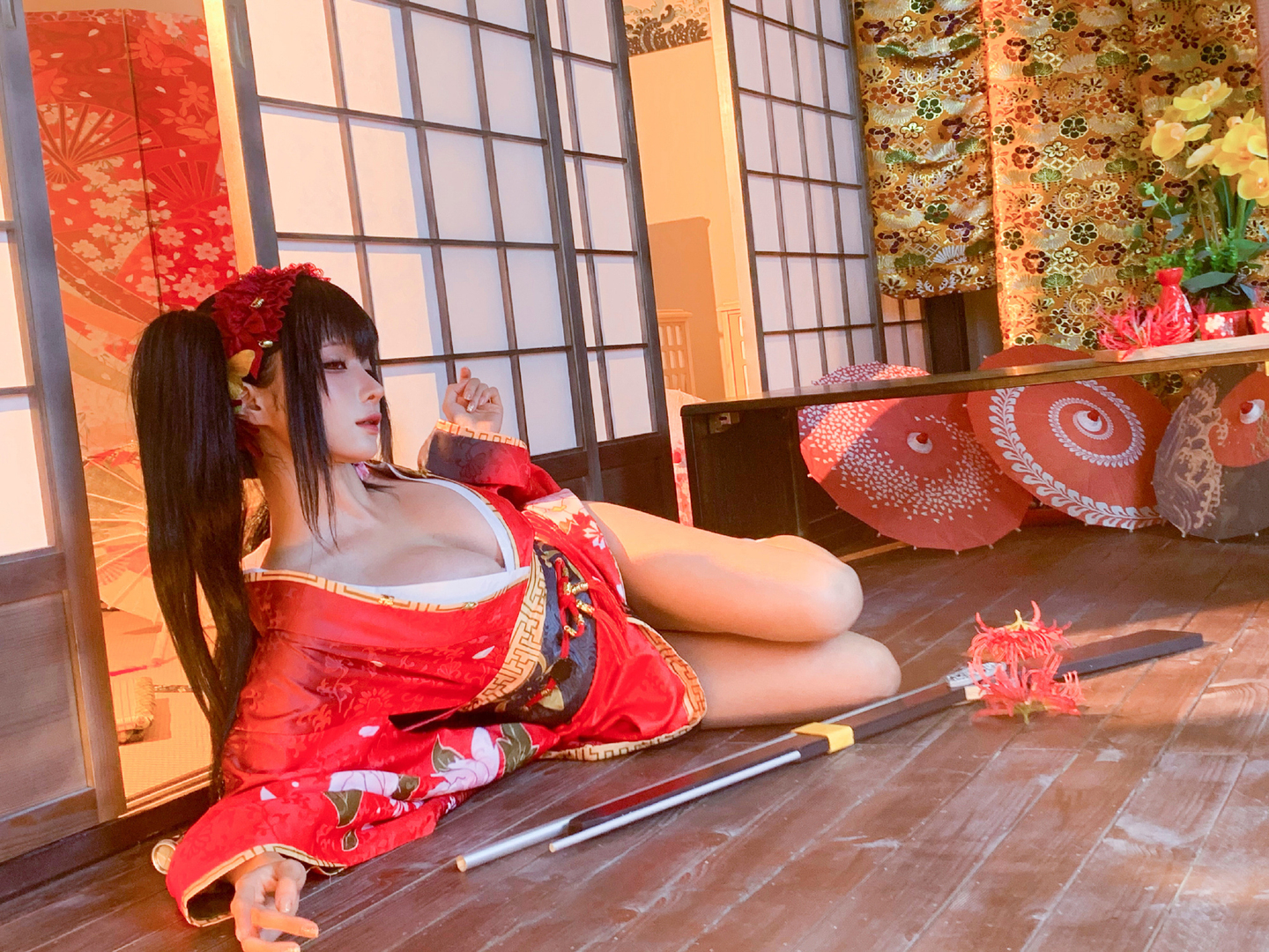 狂三和服 cos | cos美图精选图集-coser喵-coser美图-coser聚集地