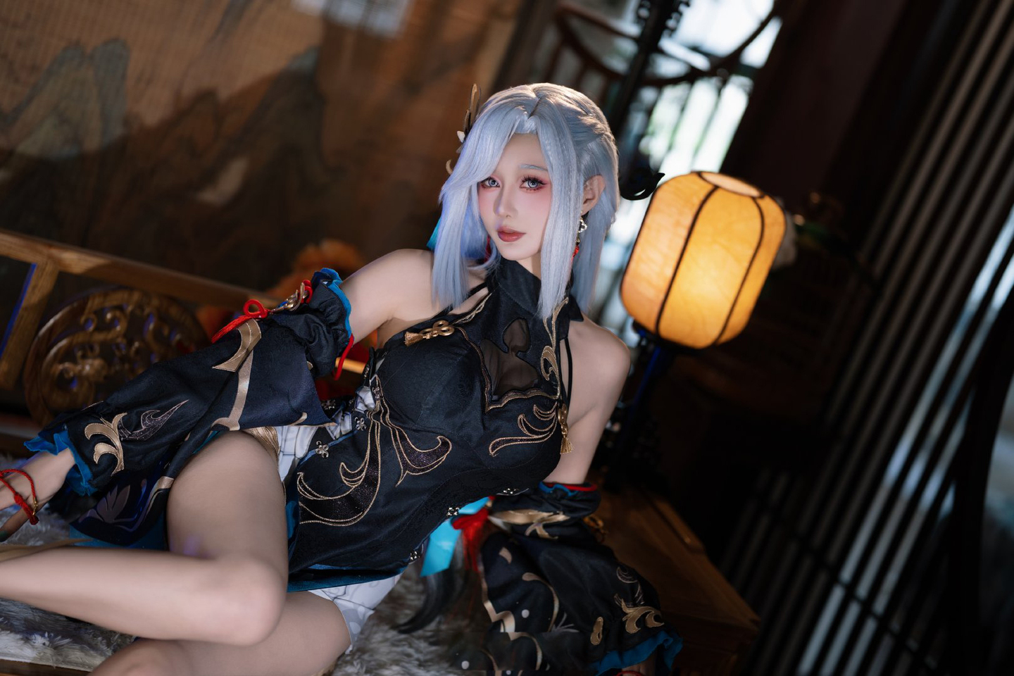 《原神》申鹤 旗袍cosplay (8/8) 《原神》申鹤 旗袍cosplay 第8张 - 申鹤图集