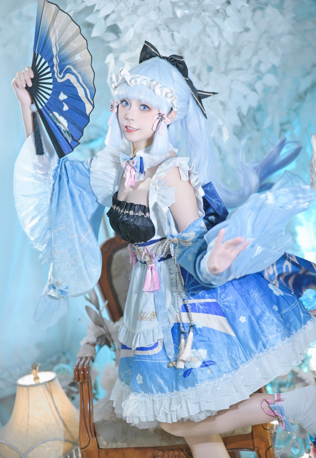 《原神》神里绫华女仆cosplay (3/9) 《原神》神里绫华女仆cosplay 第3张 - 神里绫华图集