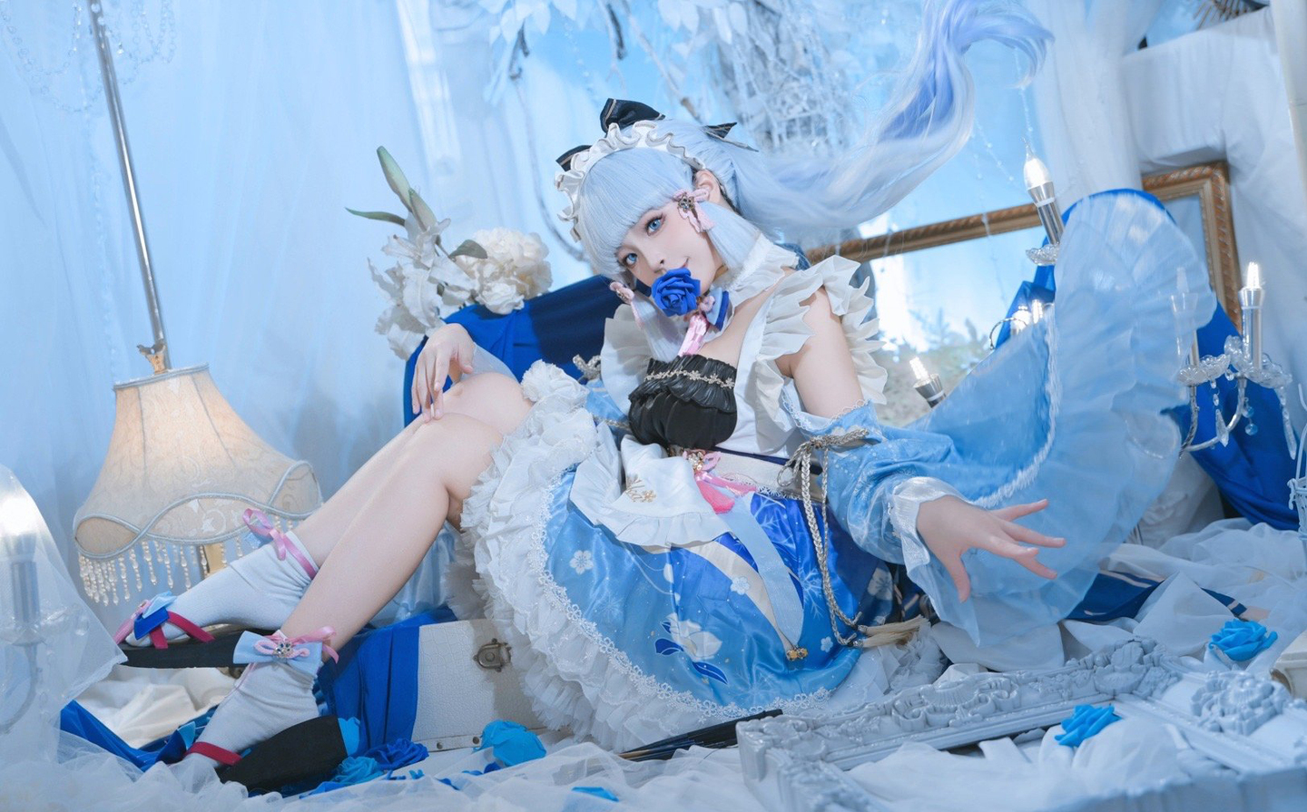 《原神》神里绫华女仆cosplay (4/9) 《原神》神里绫华女仆cosplay 第4张 - 神里绫华图集