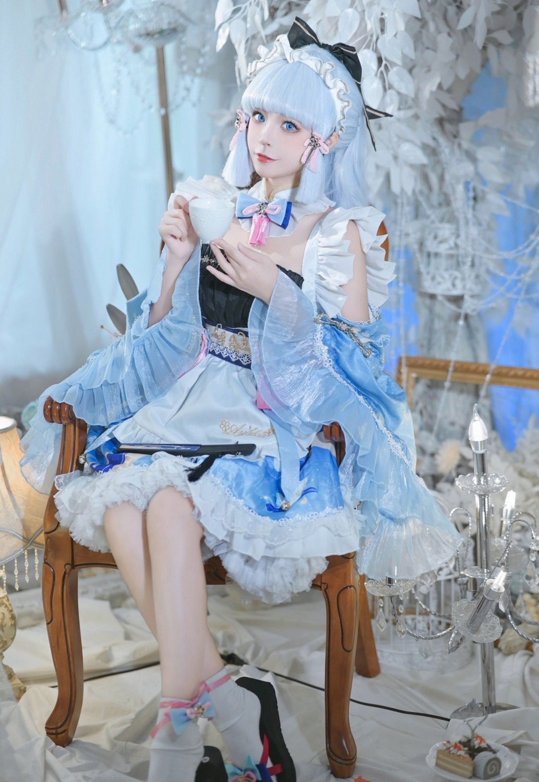《原神》神里绫华女仆cosplay (8/9) 《原神》神里绫华女仆cosplay 第8张 - 神里绫华图集
