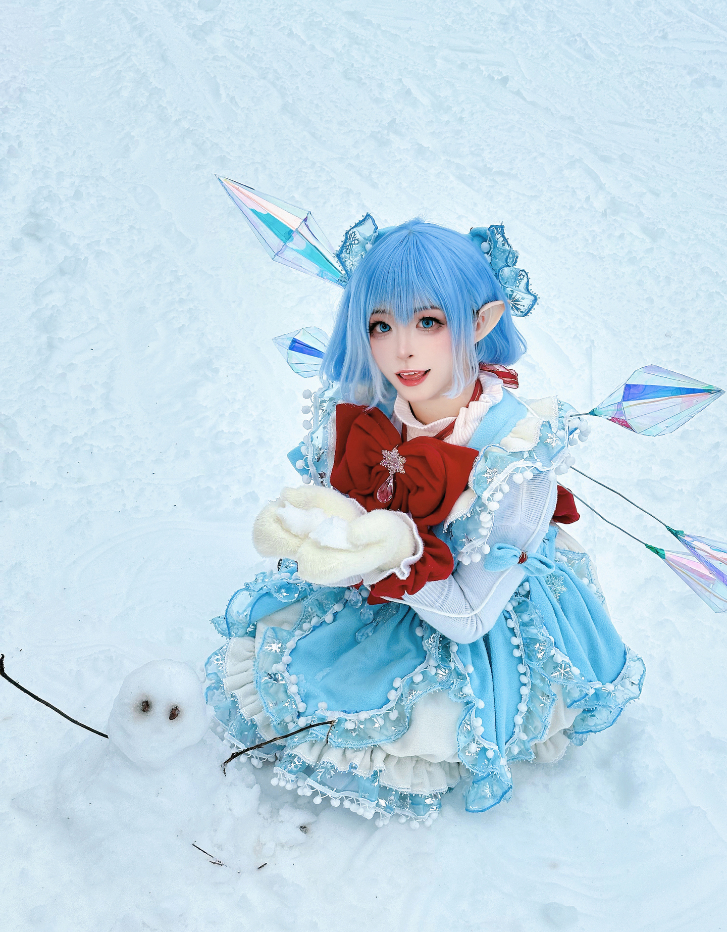 《东方project》琪露诺cosplay (2/9) 《东方project》琪露诺cosplay 第2张 - 琪露诺图集