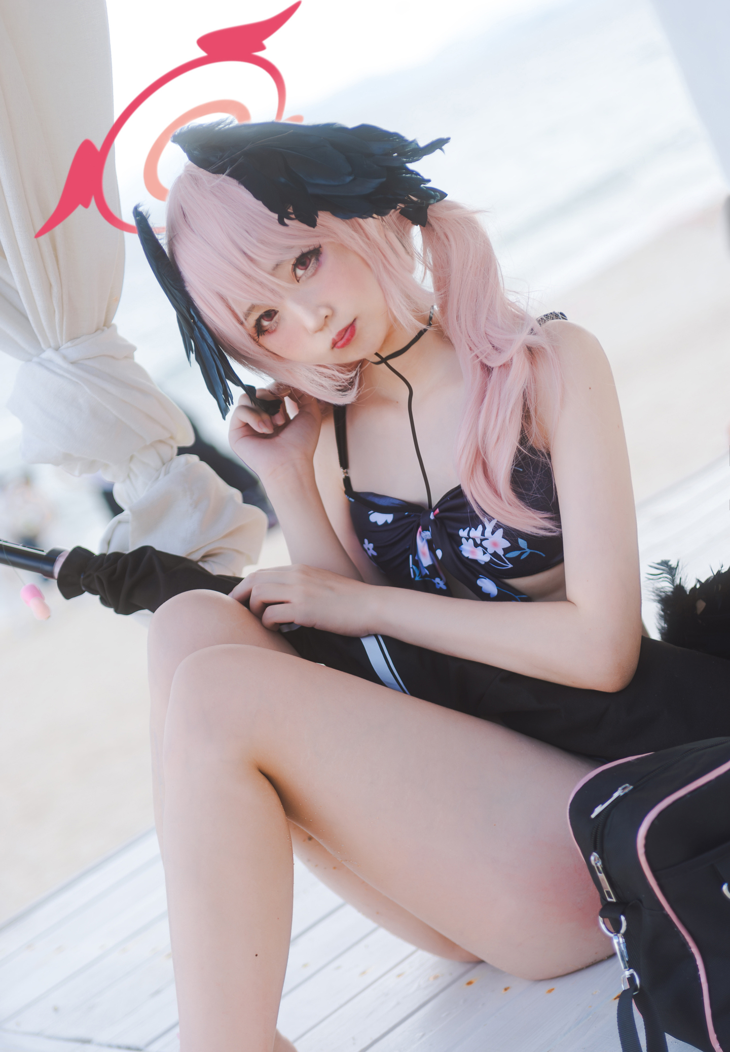 《蔚蓝档案》下江小春(泳装)cosplay (8/11) 《蔚蓝档案》下江小春(泳装)cosplay 第8张 - 下江小春图集